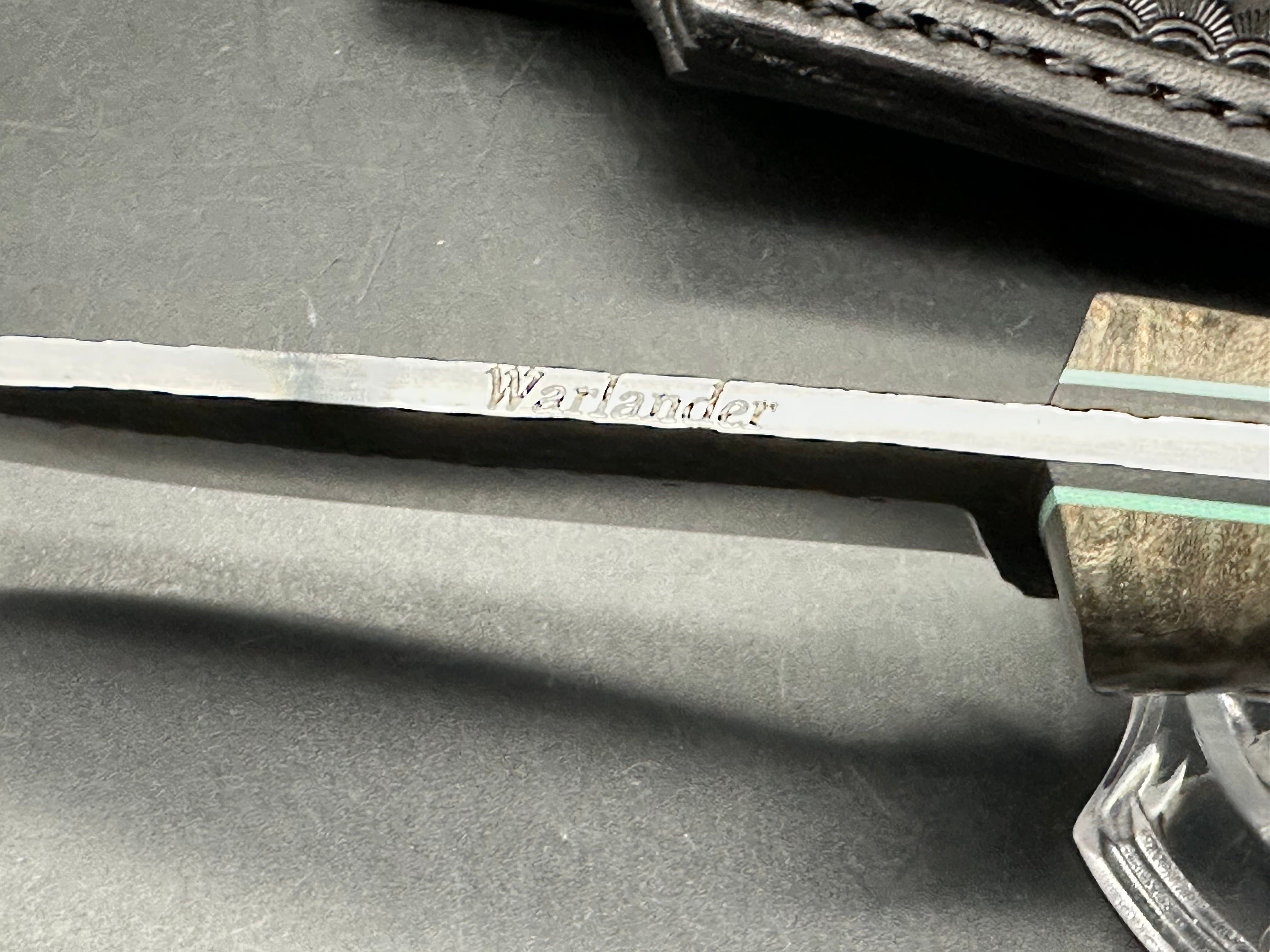 Warlander custom fixed blade knife by Amy Valurius