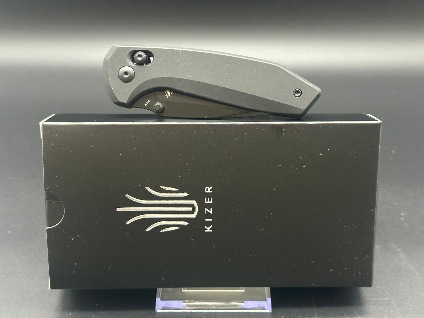 KIZER SUB-3 OBK POCKET KNIFE 154CM BLADE CLUTCH LOCK ALUMINIUM HANDLE V3650C1