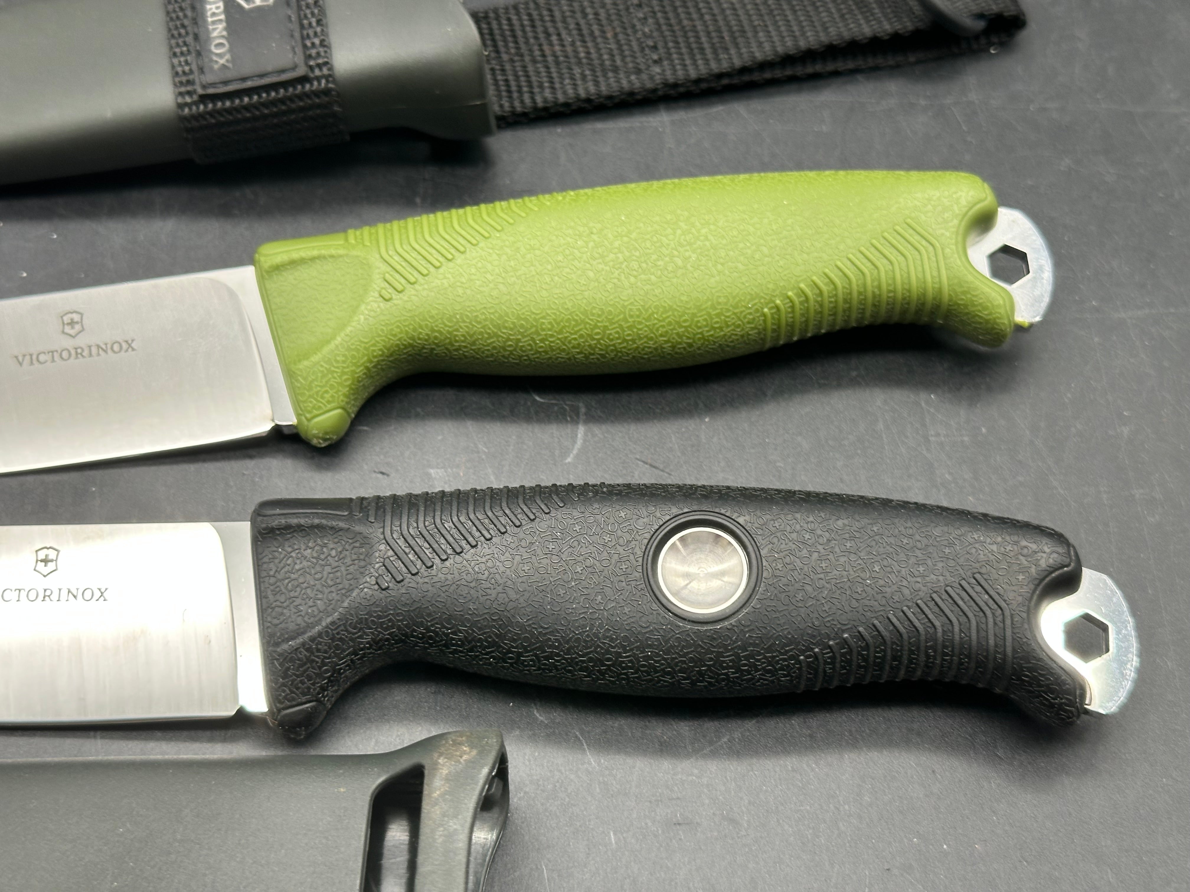 Victornox Ventures fixed blade knives (both knives are shown)