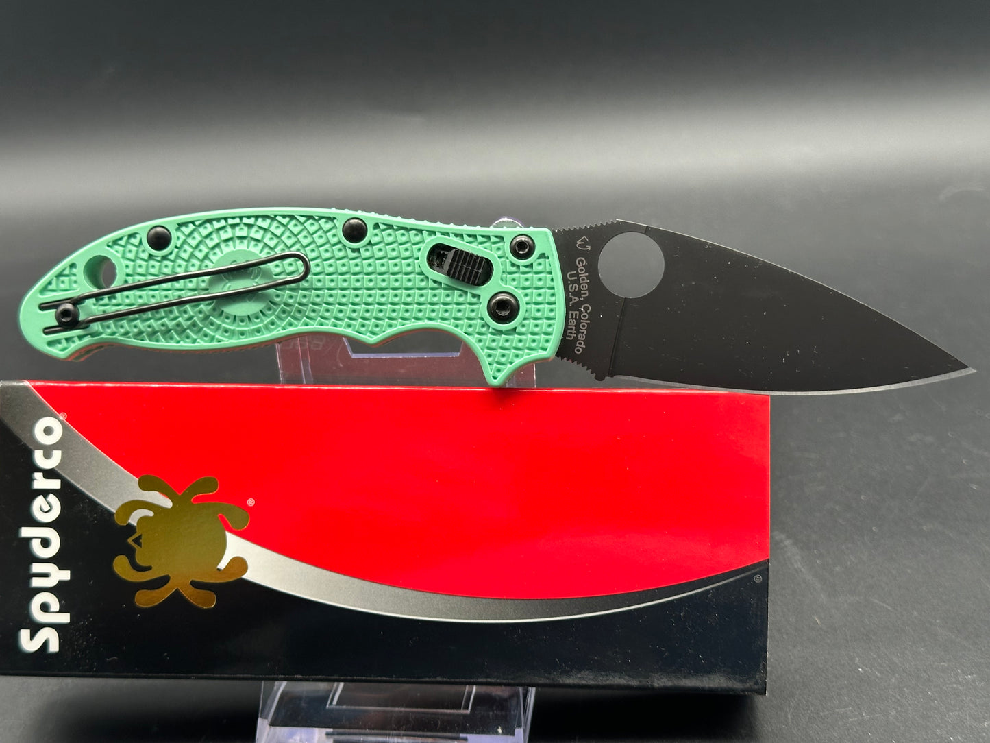 Spyderco Manix two blade HQ exclusive green with M4 steel