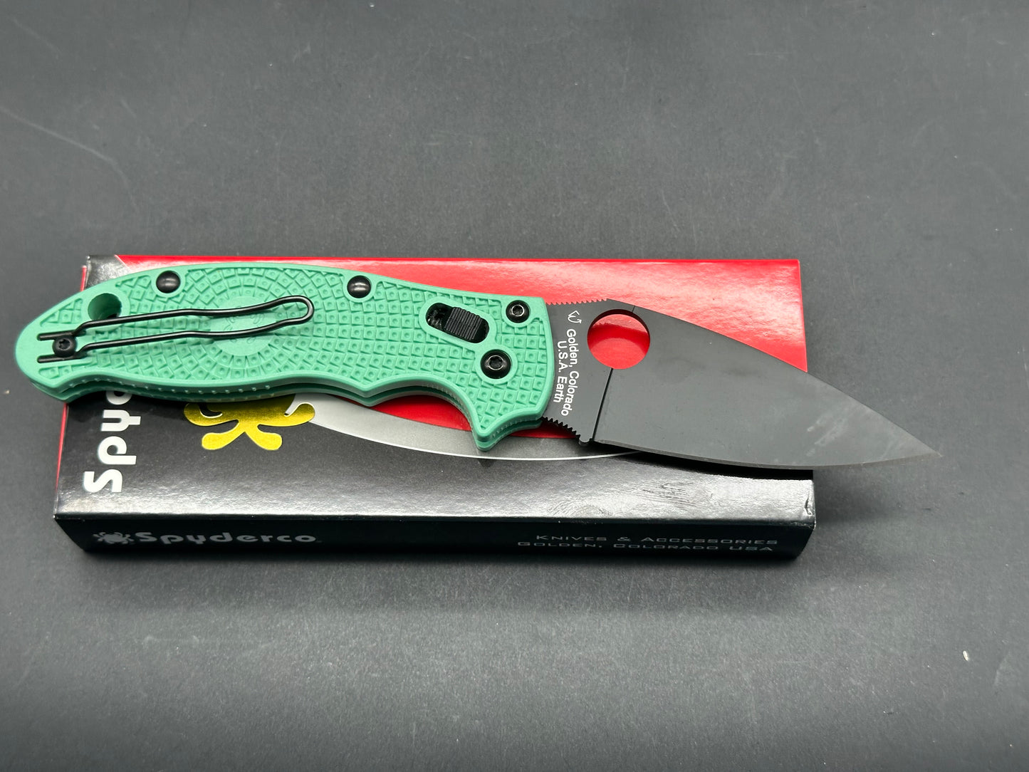 Spyderco Manix two blade HQ exclusive green with M4 steel