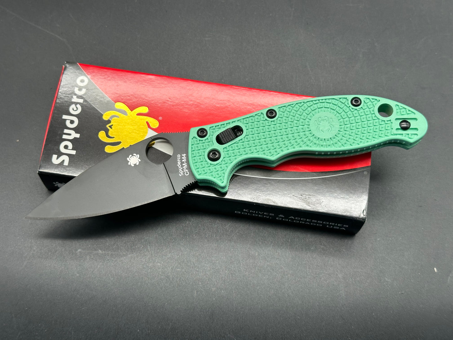 Spyderco Manix two blade HQ exclusive green with M4 steel