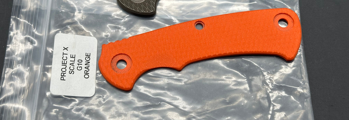 Hinderer Project X G-10 scale orange