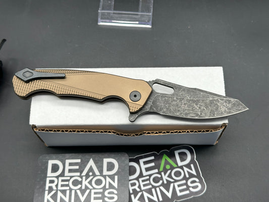 Dead Reckon Ridgeback tan aluminum black washed S45VN