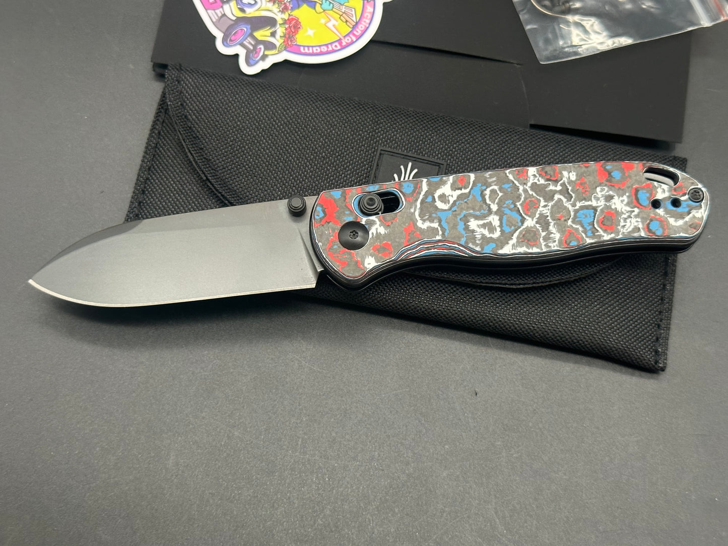 Kizer Drop Bear S45VN Blade Clutch Lock Fatcarbon Handle Ki3619A5 (2.97" DLC)