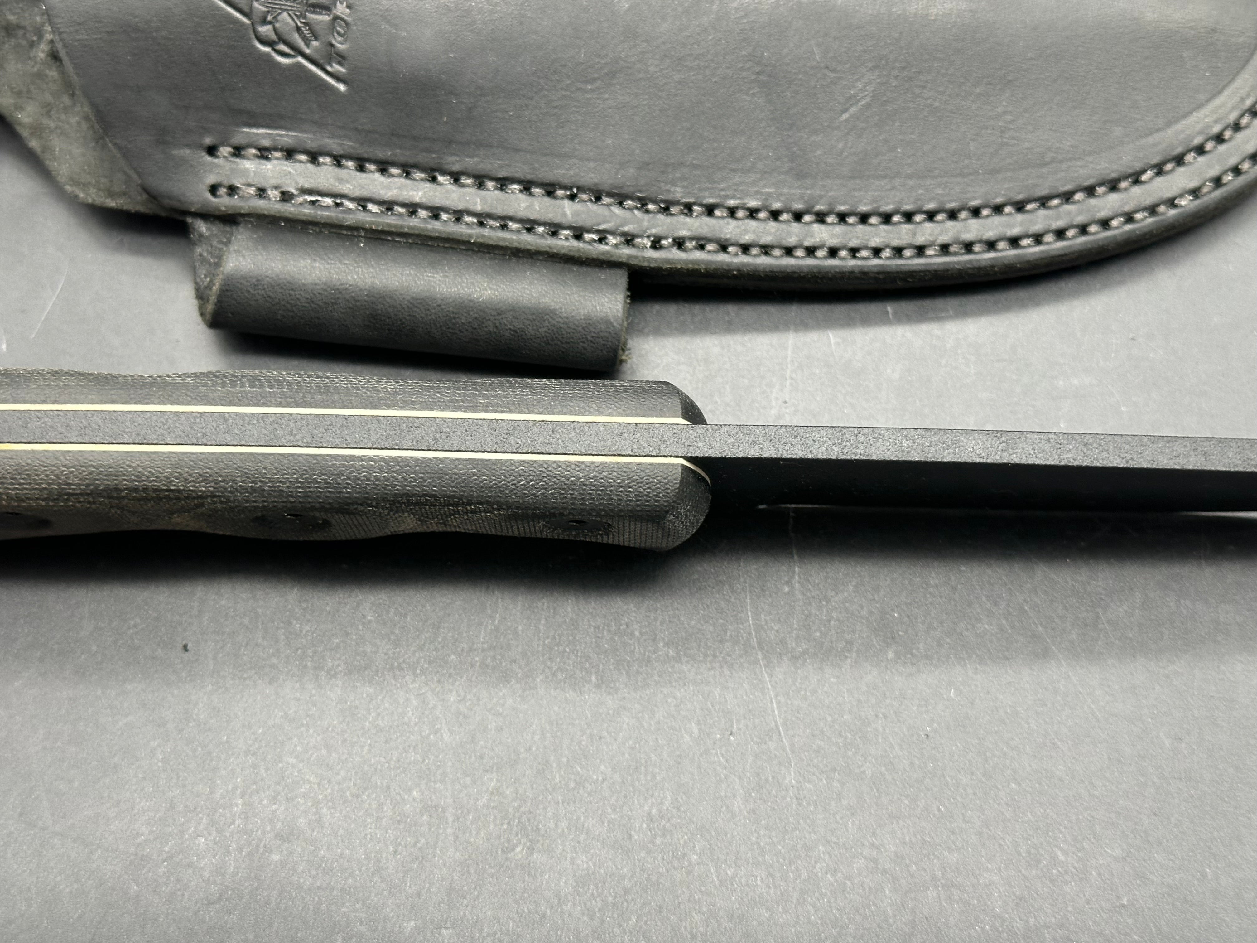 TOPS Knives Hunter of Gunmen HOG fixed blade Knife Micarta (4.5" Black)