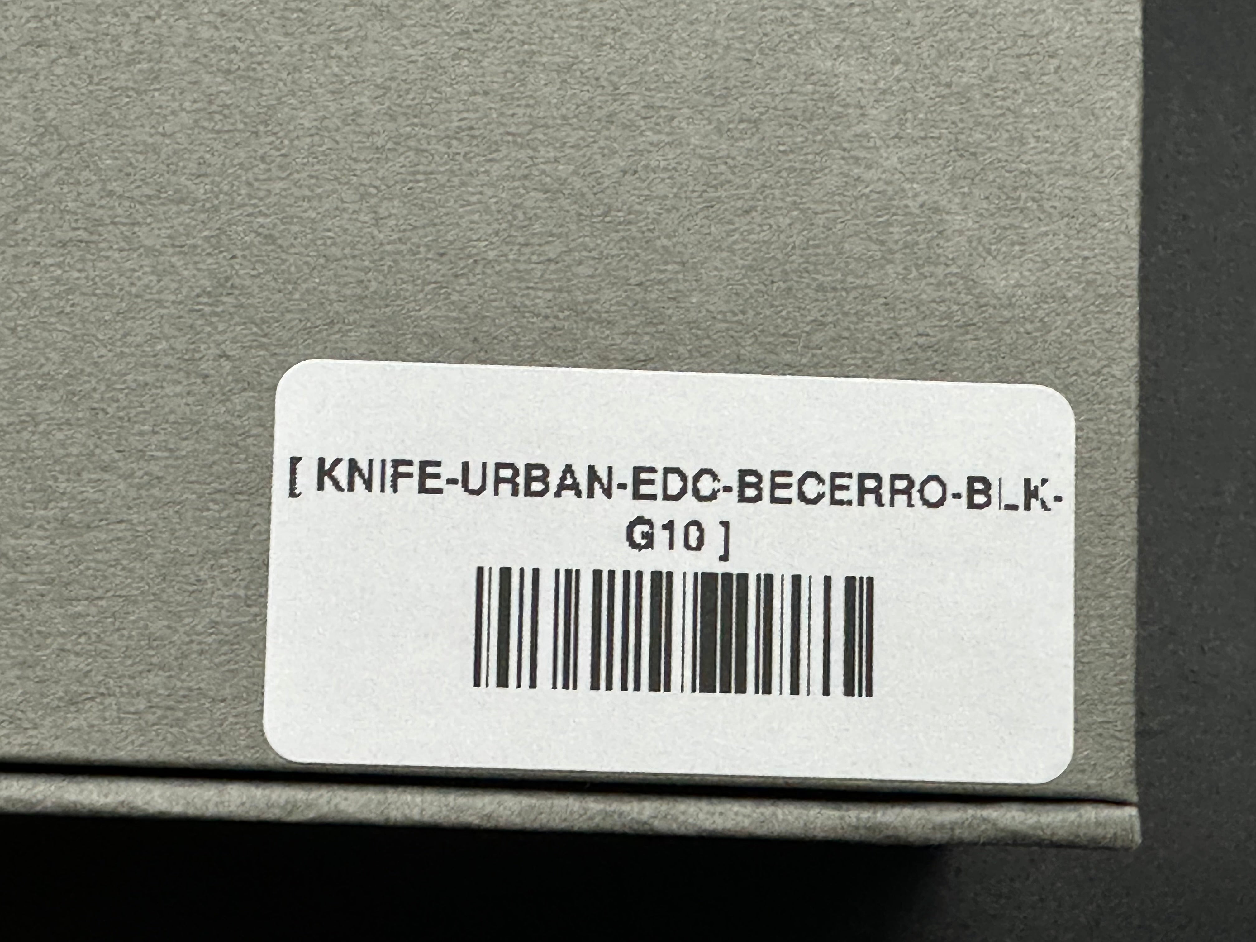 Urban EDC Becerro, Blackwashed CPM-S90V Blade, Black G-10 Handles, Nested Blackwashed Titanium Liners