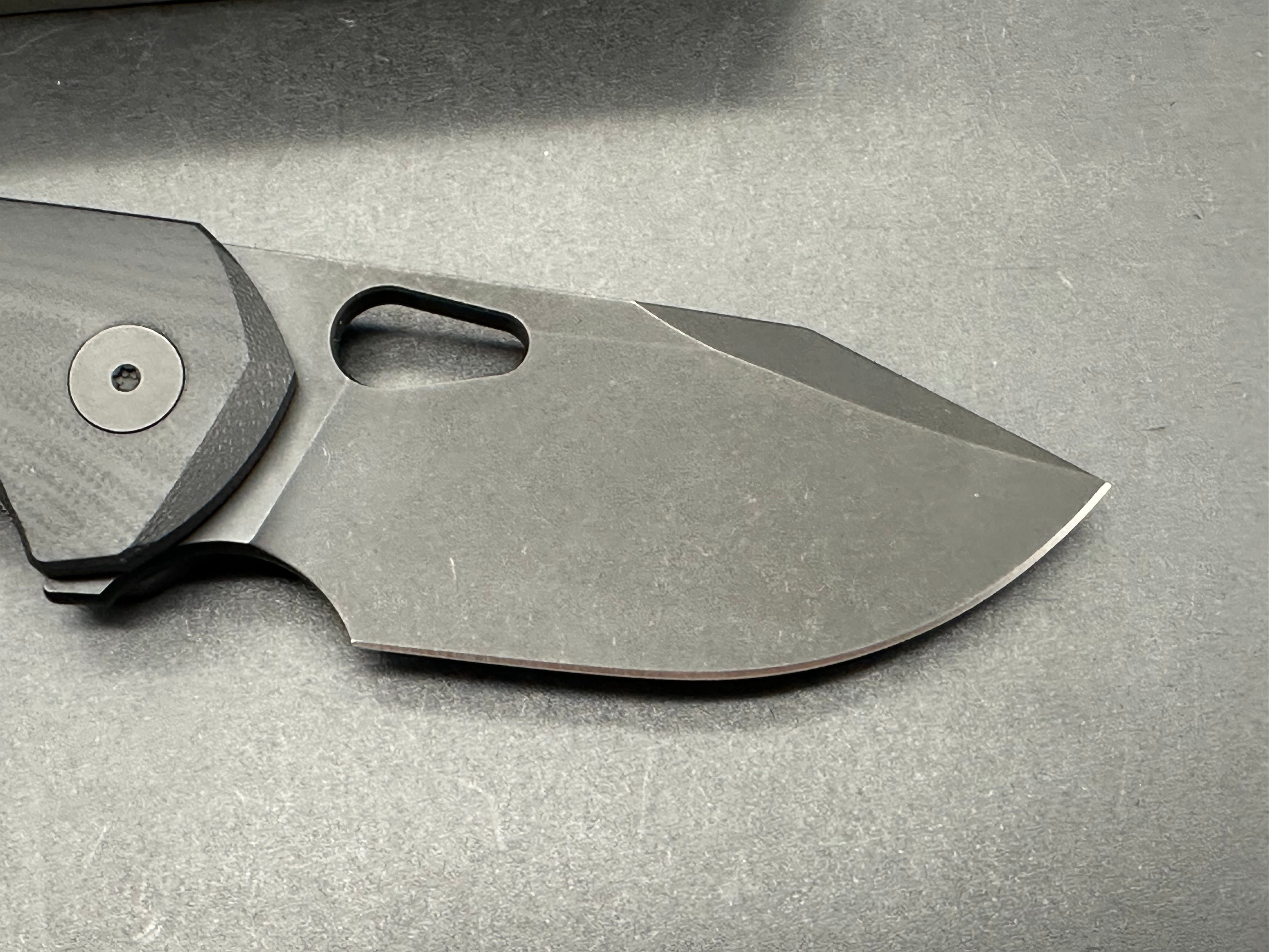 Urban EDC Becerro, Blackwashed CPM-S90V Blade, Black G-10 Handles, Nested Blackwashed Titanium Liners