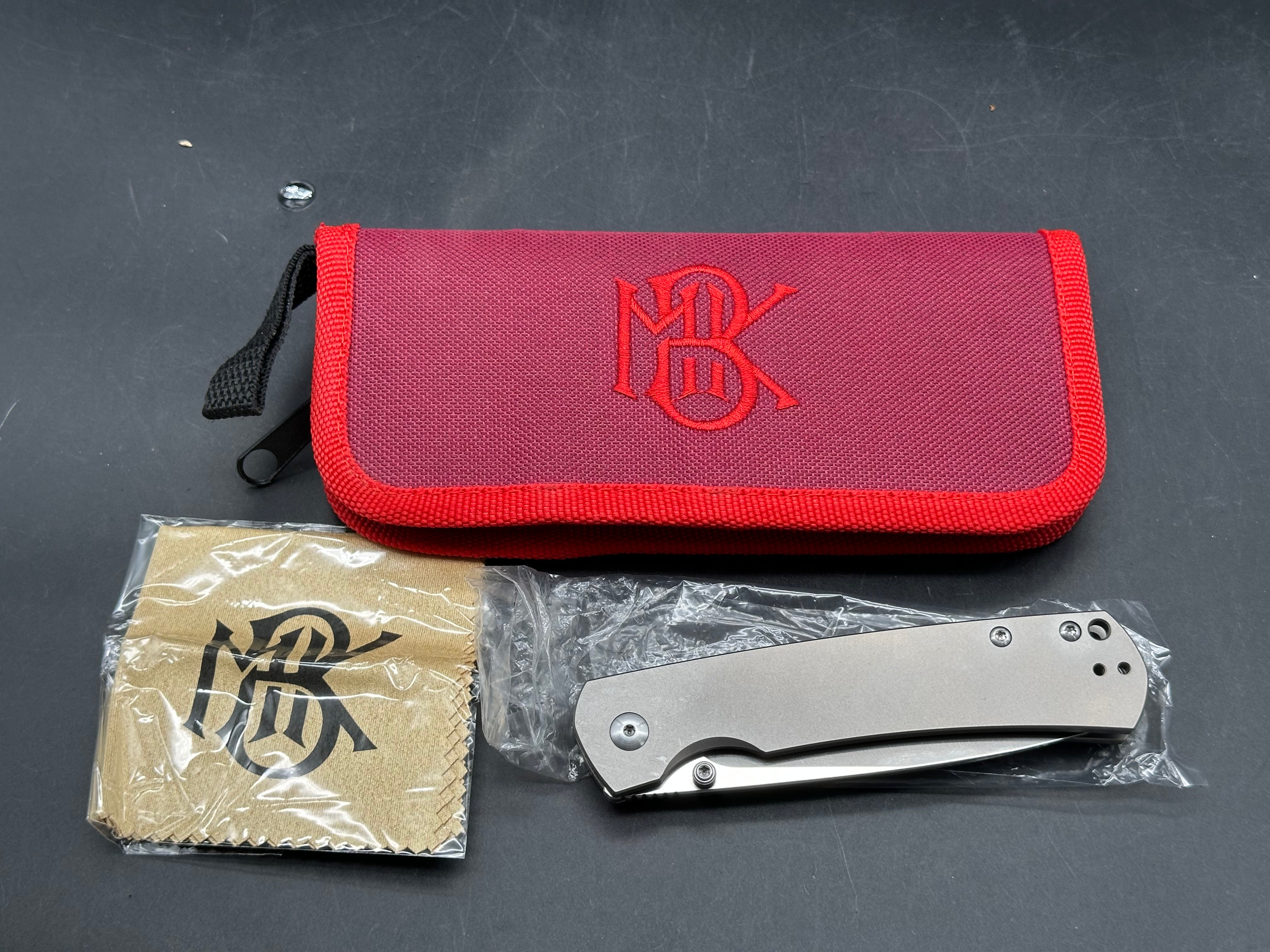 MBK Monterrey Bay knives Old Guard titanium folding knife&nbsp;
