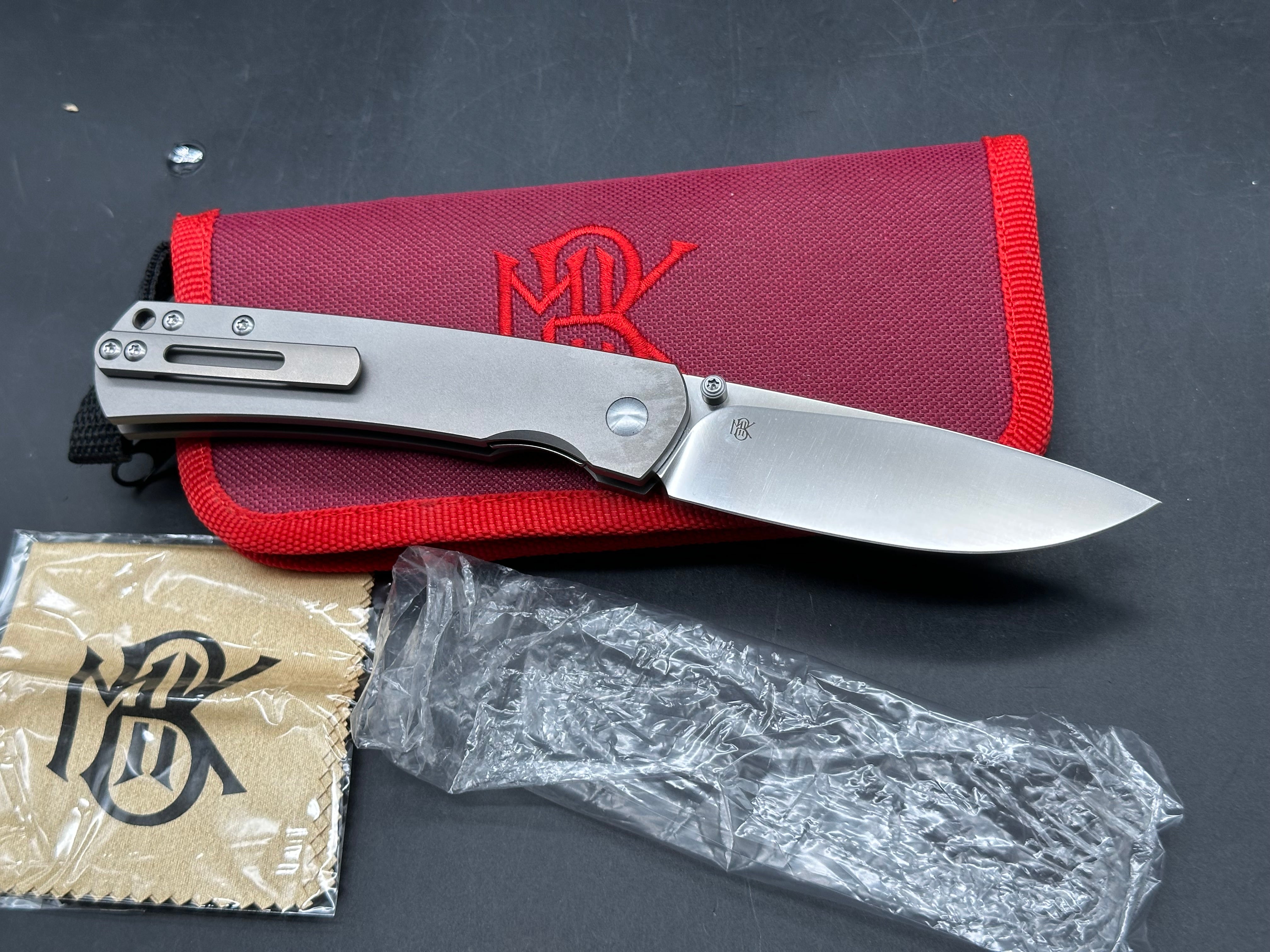 MBK Monterrey Bay knives Old Guard titanium folding knife&nbsp;