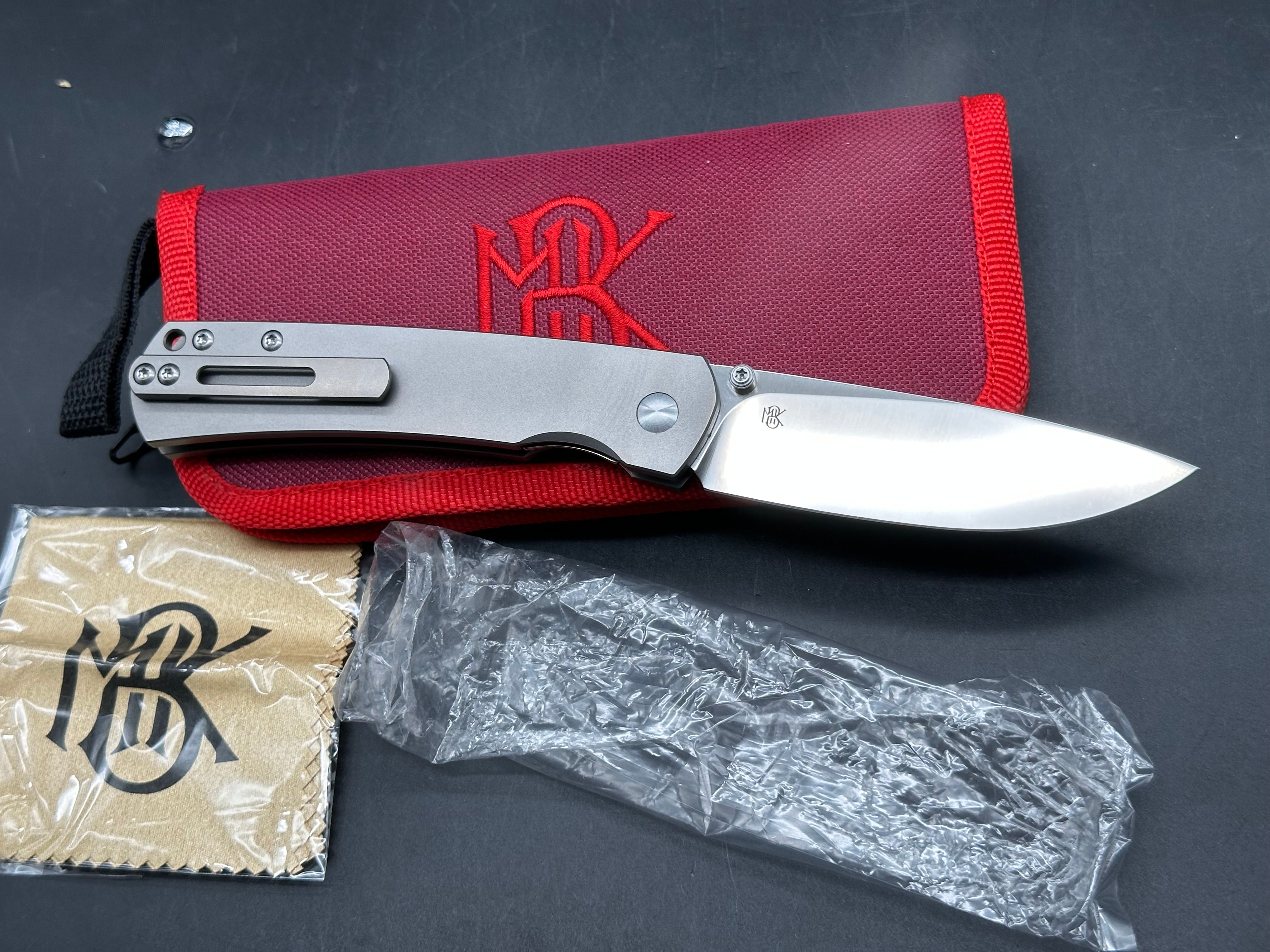 MBK Monterrey Bay knives Old Guard titanium folding knife&nbsp;