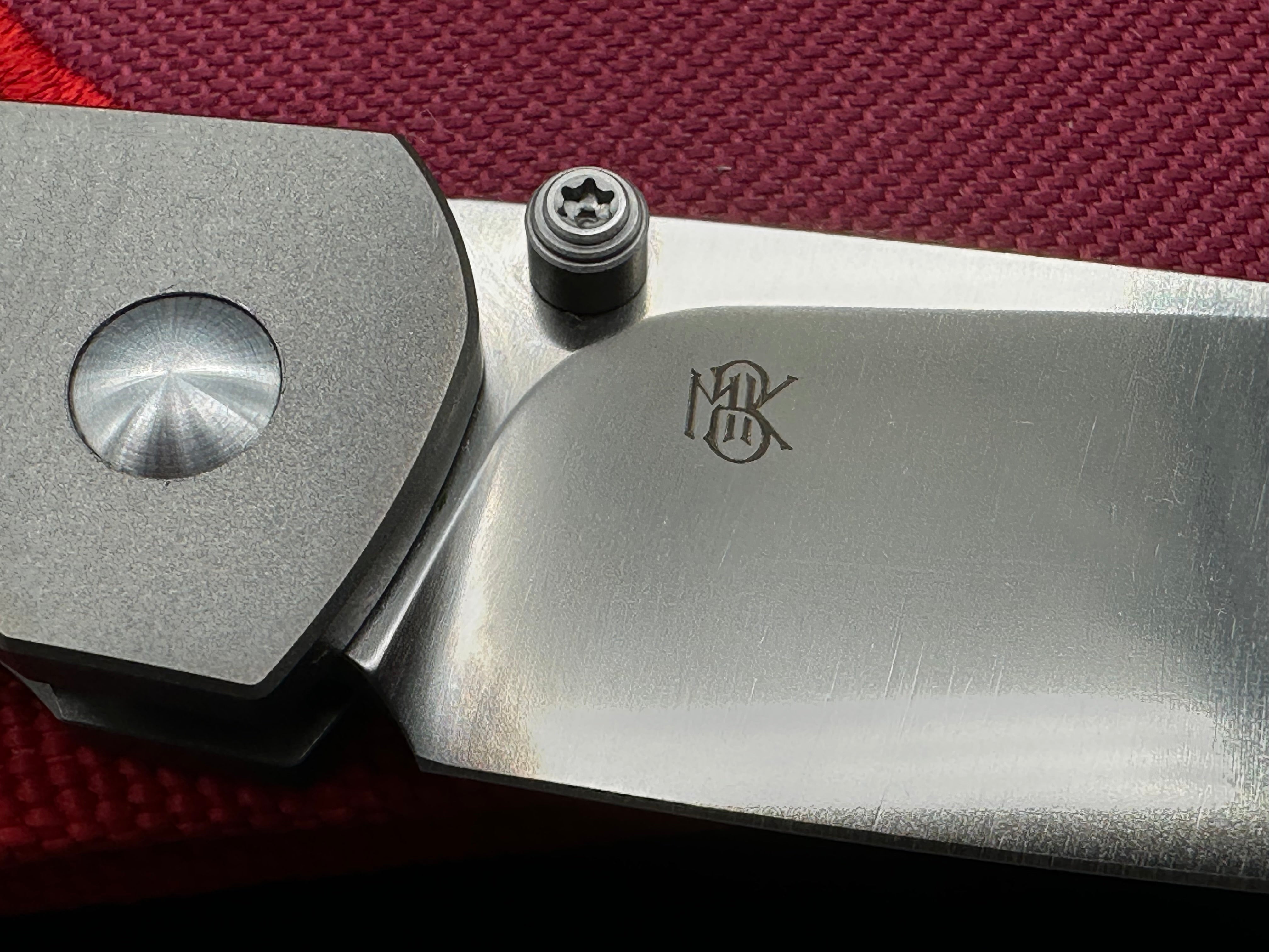 MBK Monterrey Bay knives Old Guard titanium folding knife&nbsp;