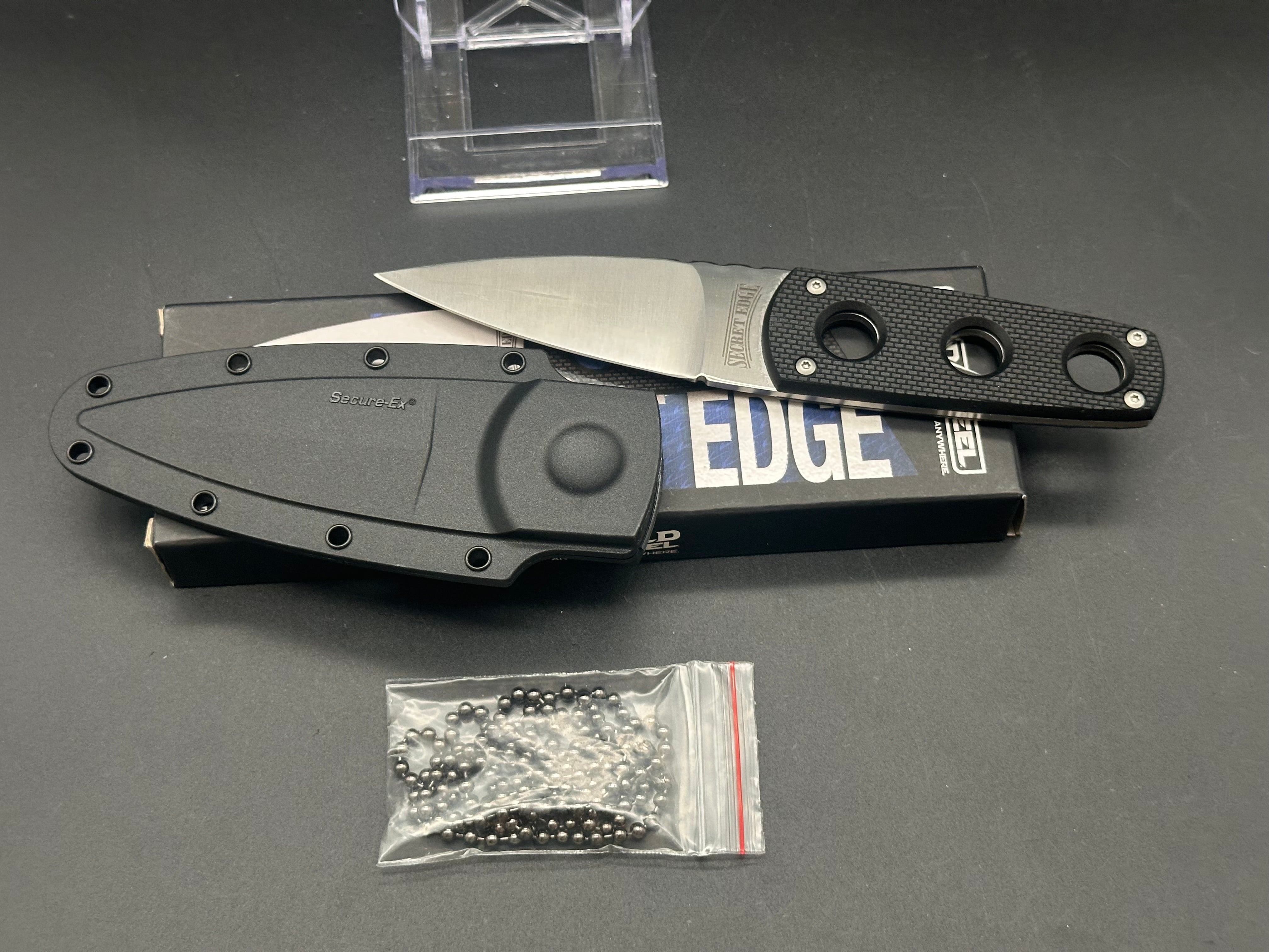 Cold Steel Secret Edge Fixed Blade Knife (3.5" Satin) 11SDT