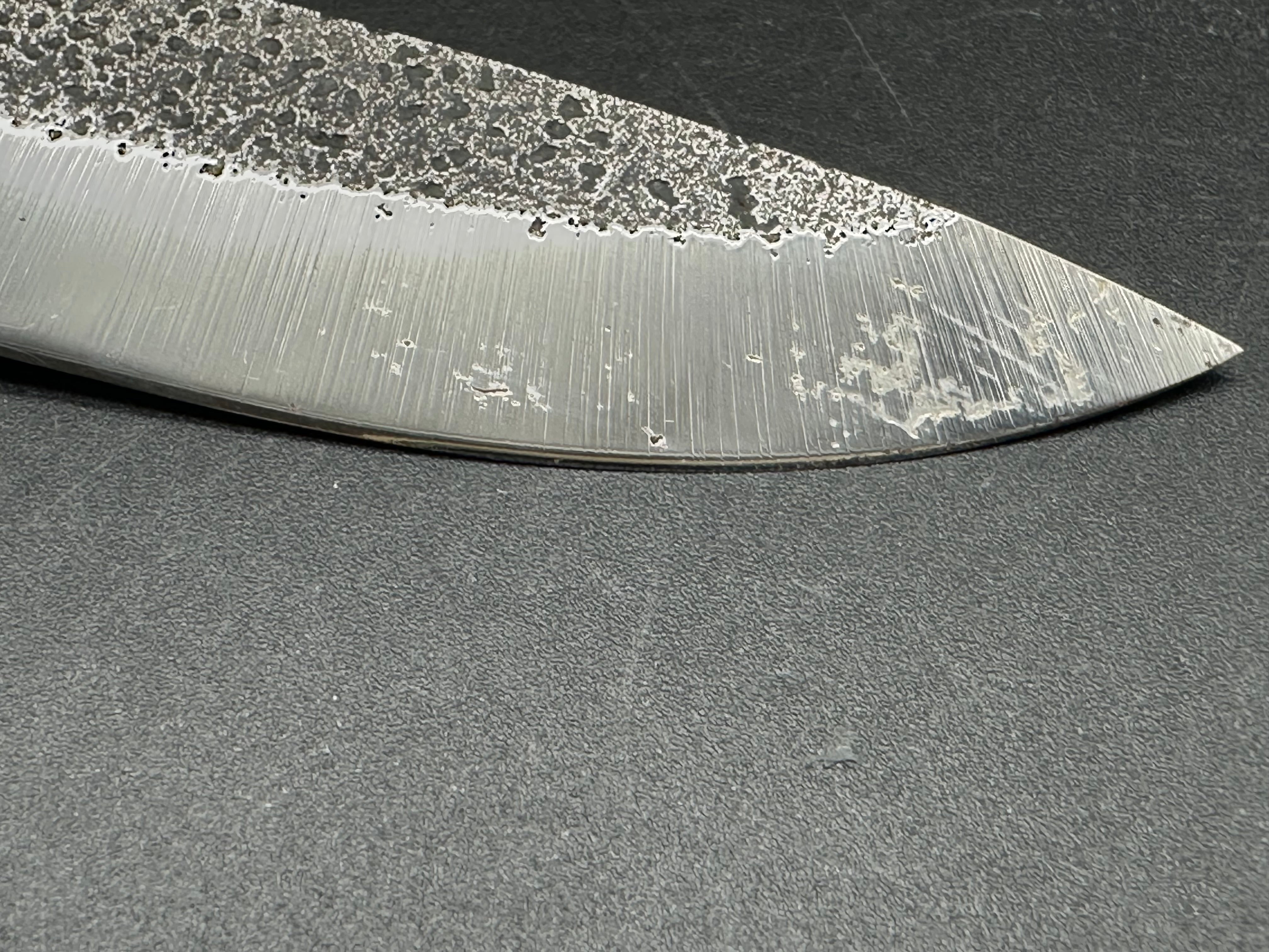 PB&J Custom knives fixed blade knife w/sheath