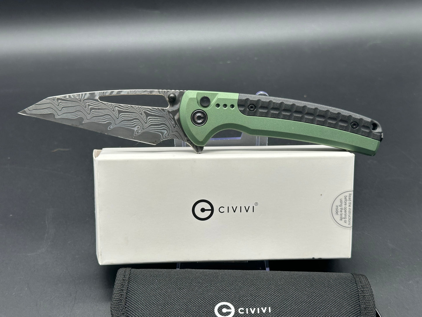 CIVIVI SENTINEL STRIKE FOLDING KNIFE GREEN ALUMINUM