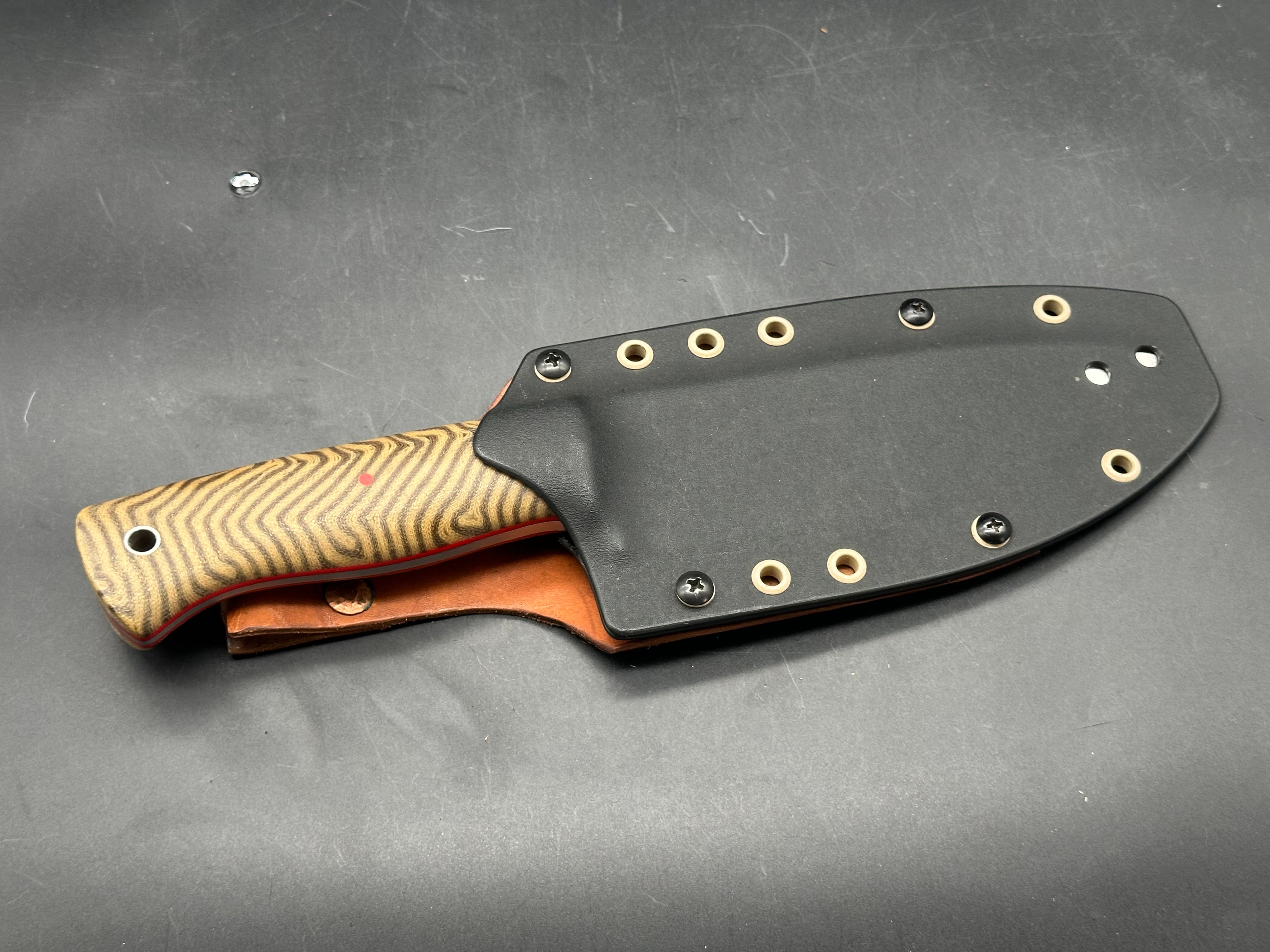 Big Chris Custom 6” Voyager CPM154 blade fixed blade knife