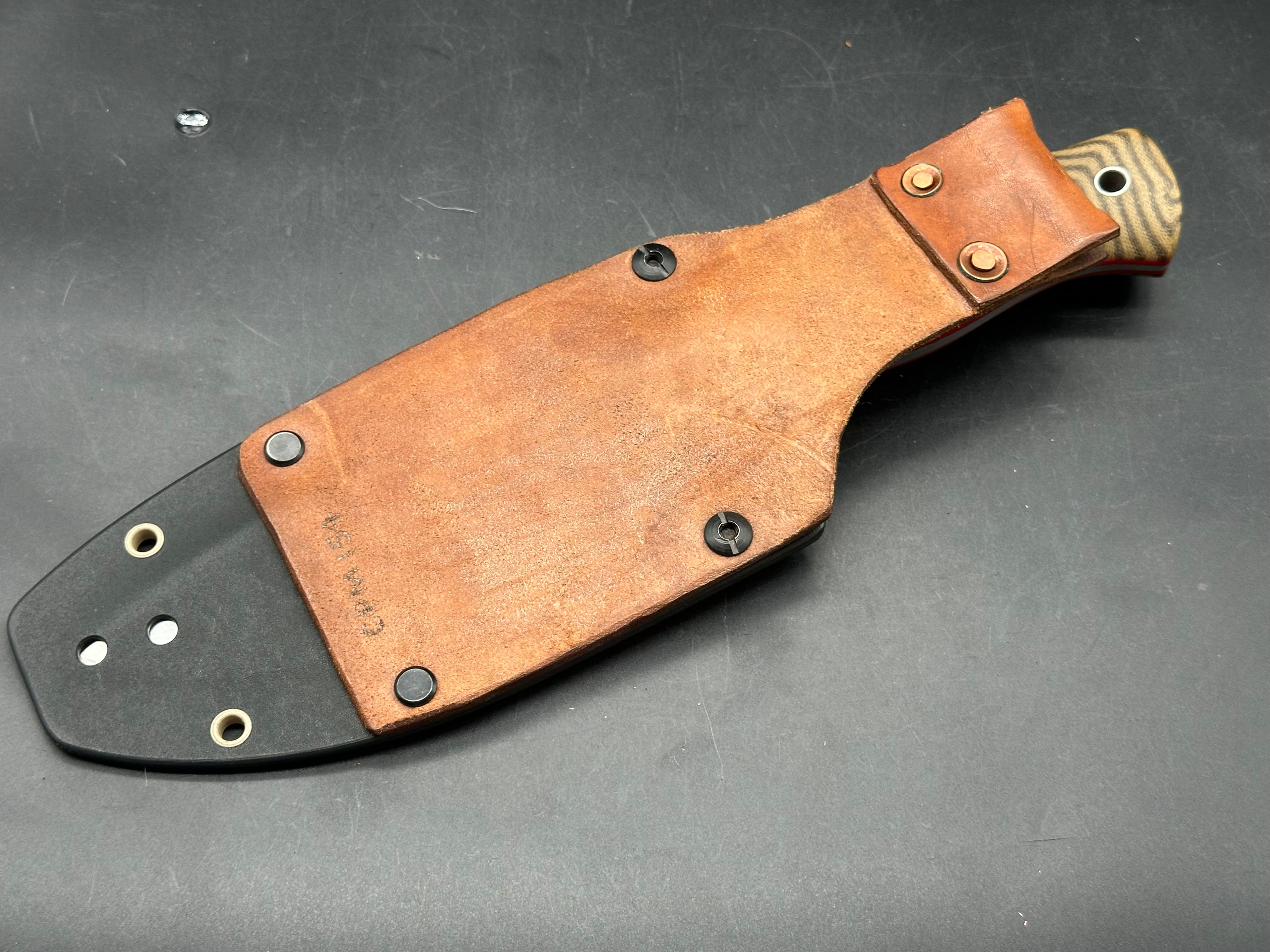 Big Chris Custom 6” Voyager CPM154 blade fixed blade knife