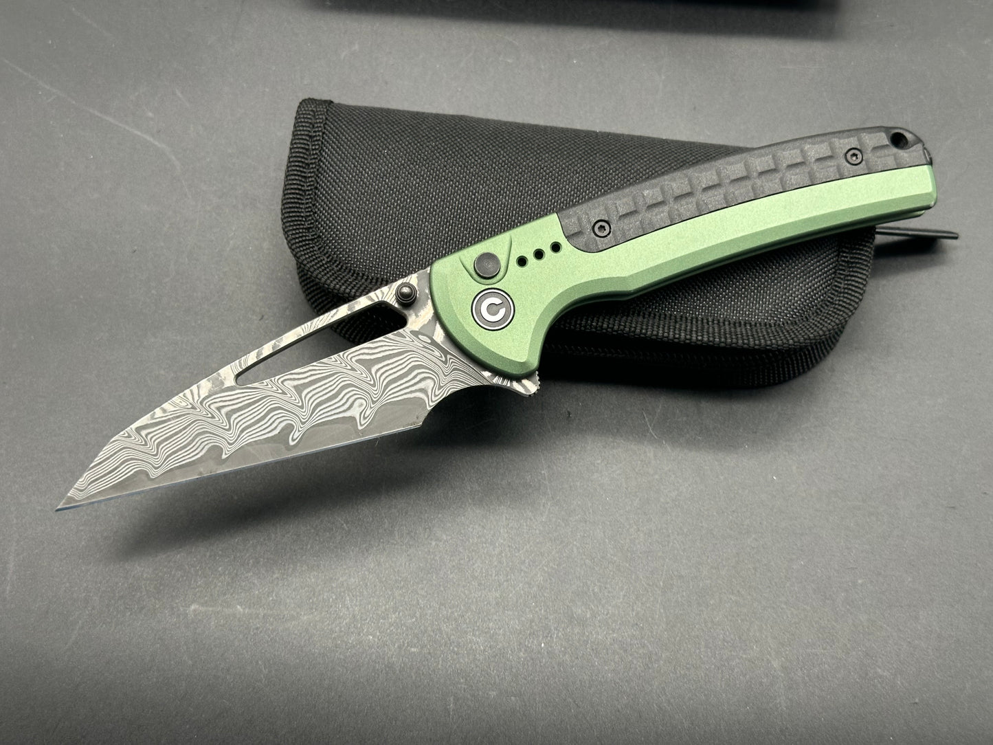 CIVIVI SENTINEL STRIKE FOLDING KNIFE GREEN ALUMINUM