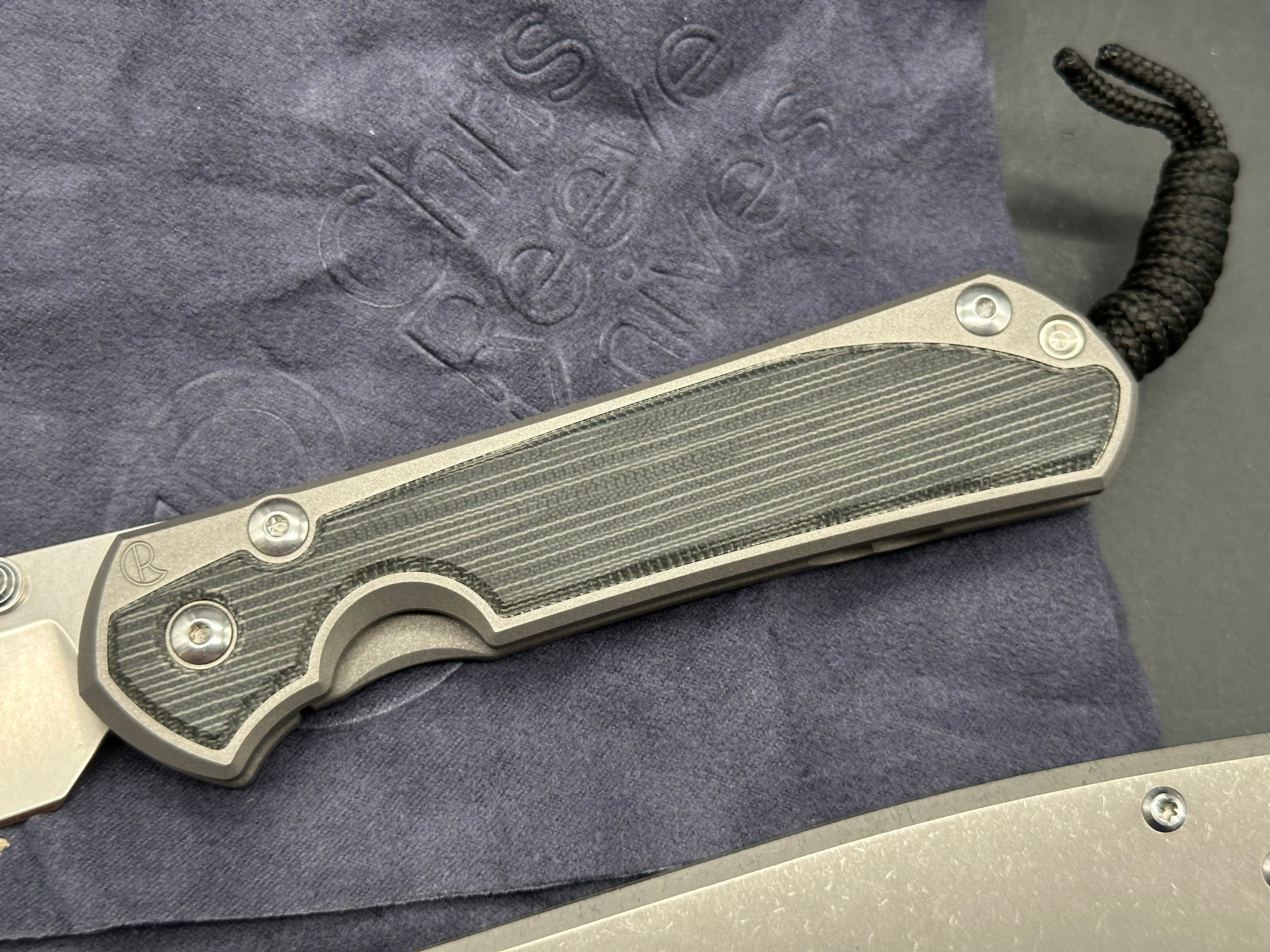 2 knife bundle Chris Reeve Sebenza 31 Drop point Olive Canvas Micarta & Chaves Ultamar Redencion 3.5" M390