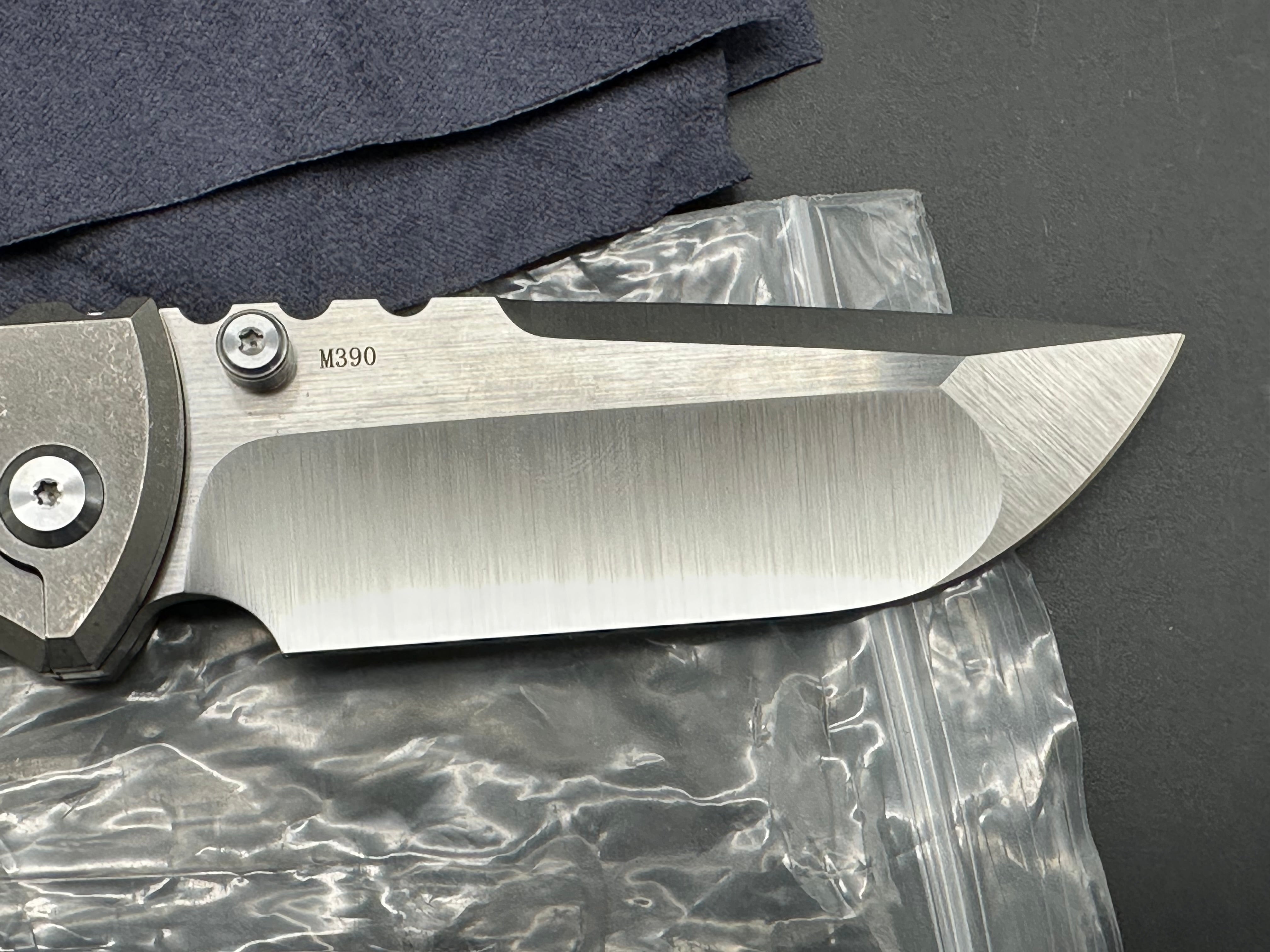 2 knife bundle Chris Reeve Sebenza 31 Drop point Olive Canvas Micarta & Chaves Ultamar Redencion 3.5" M390