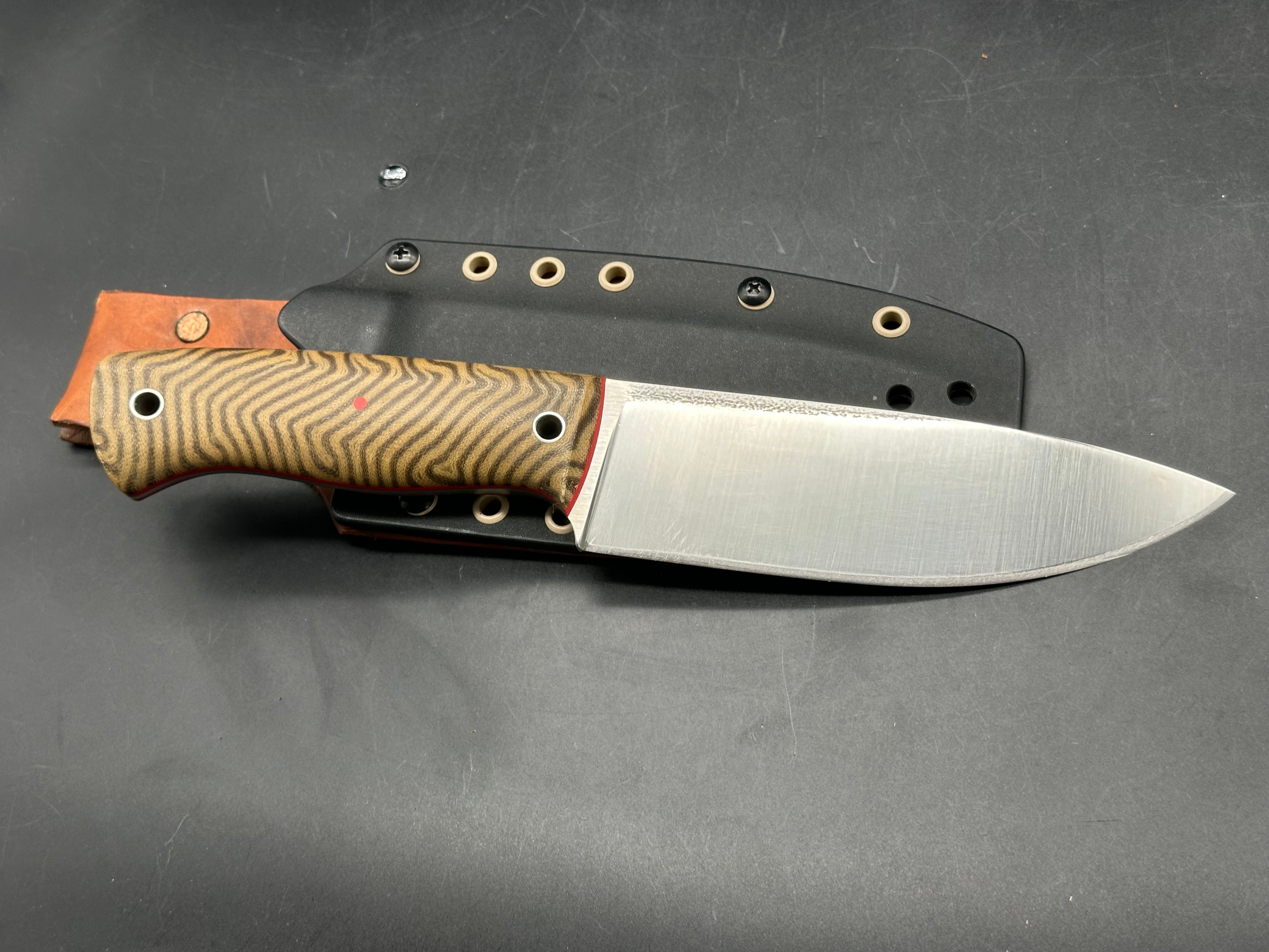 Big Chris Custom 6” Voyager CPM154 blade fixed blade knife