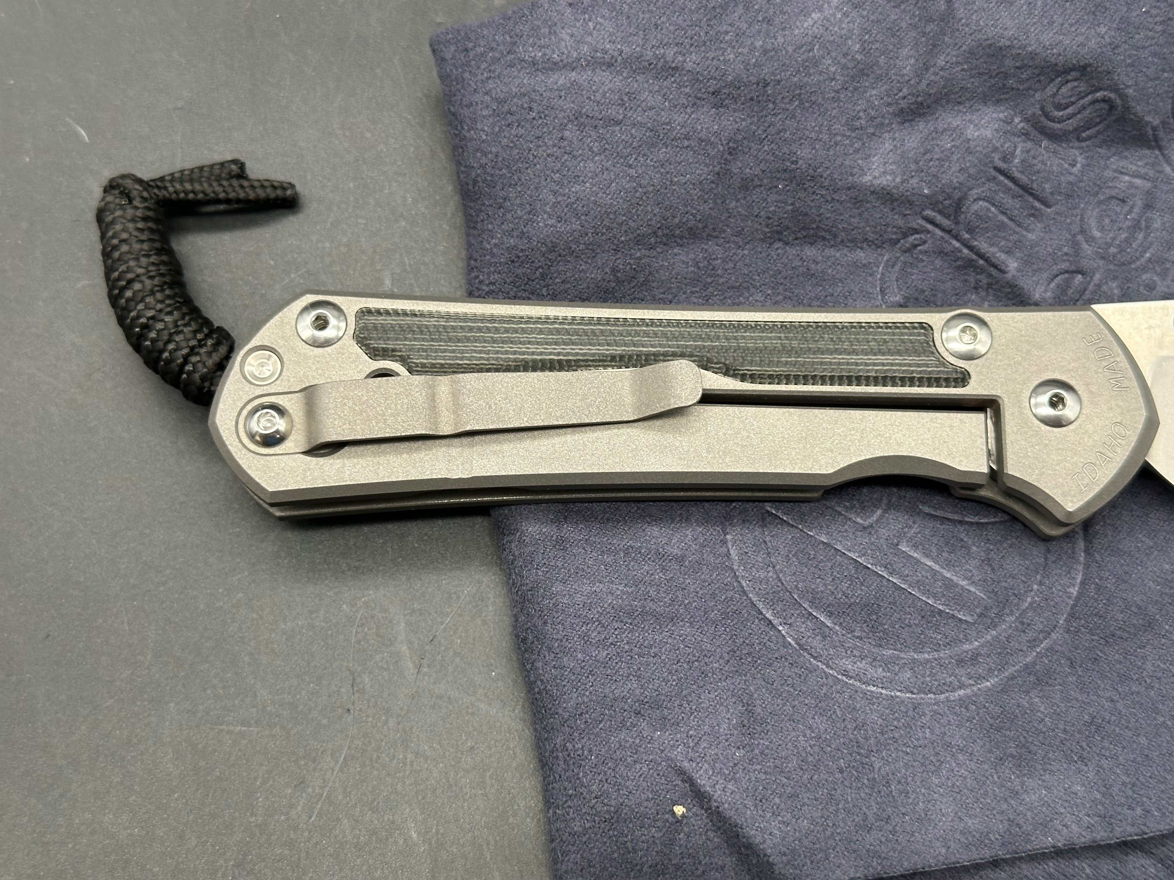 2 knife bundle Chris Reeve Sebenza 31 Drop point Olive Canvas Micarta & Chaves Ultamar Redencion 3.5" M390