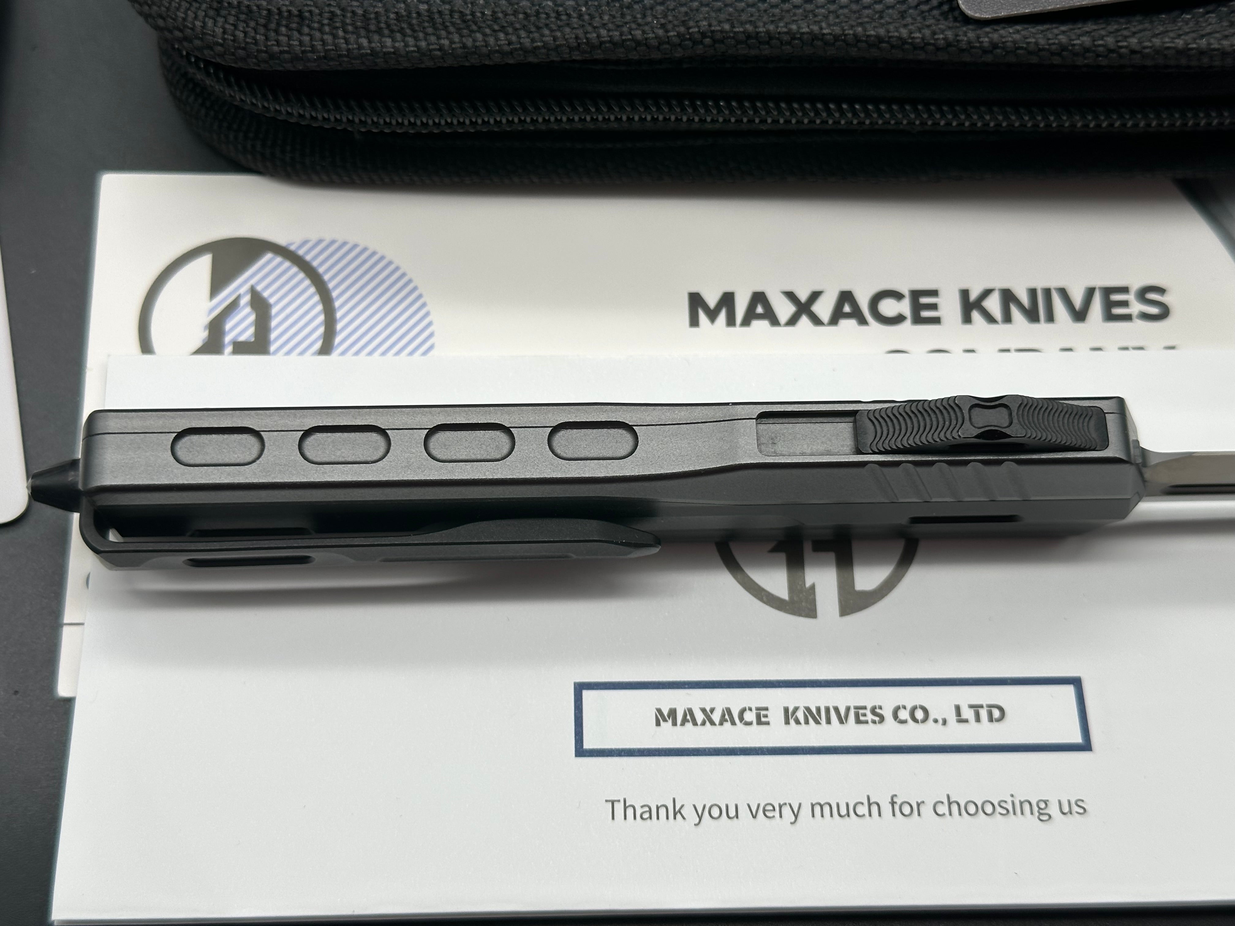 Maxace Medusa Double Edge M390 Blade Mirror TAC Coating