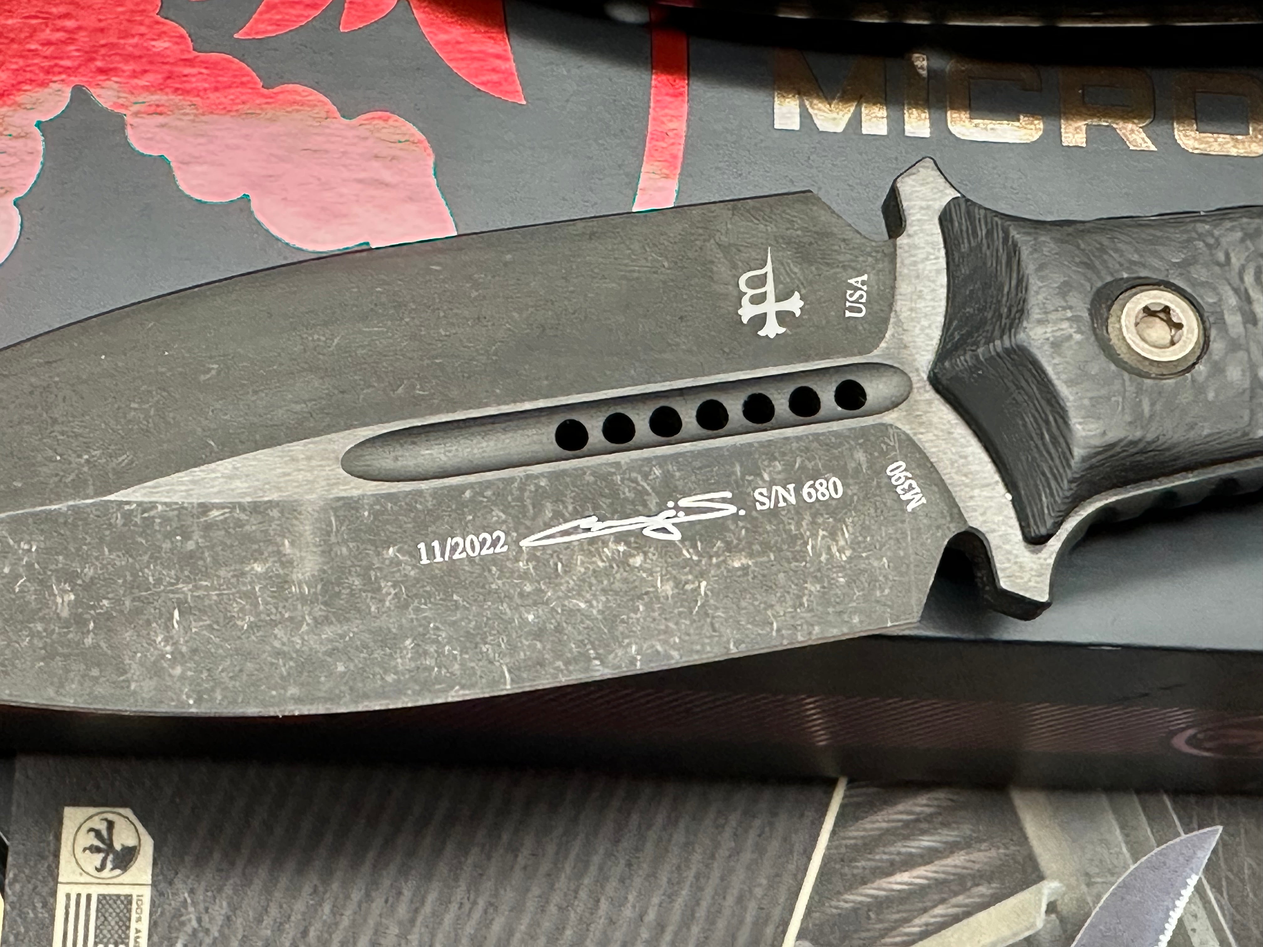 Microtech Borka blades SBD fixed double dagger 4.375"