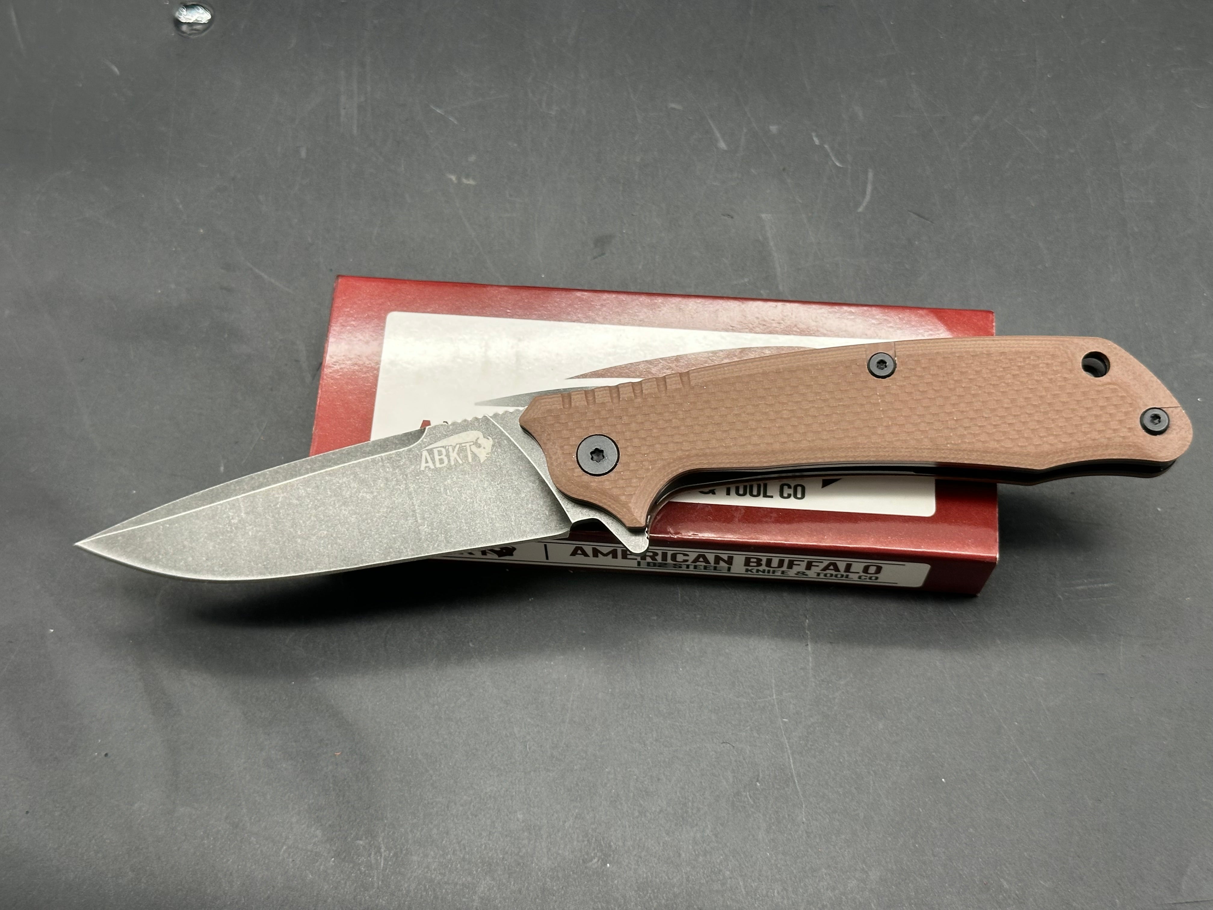 ABKT FOLDING KNIFE D2 BLADE