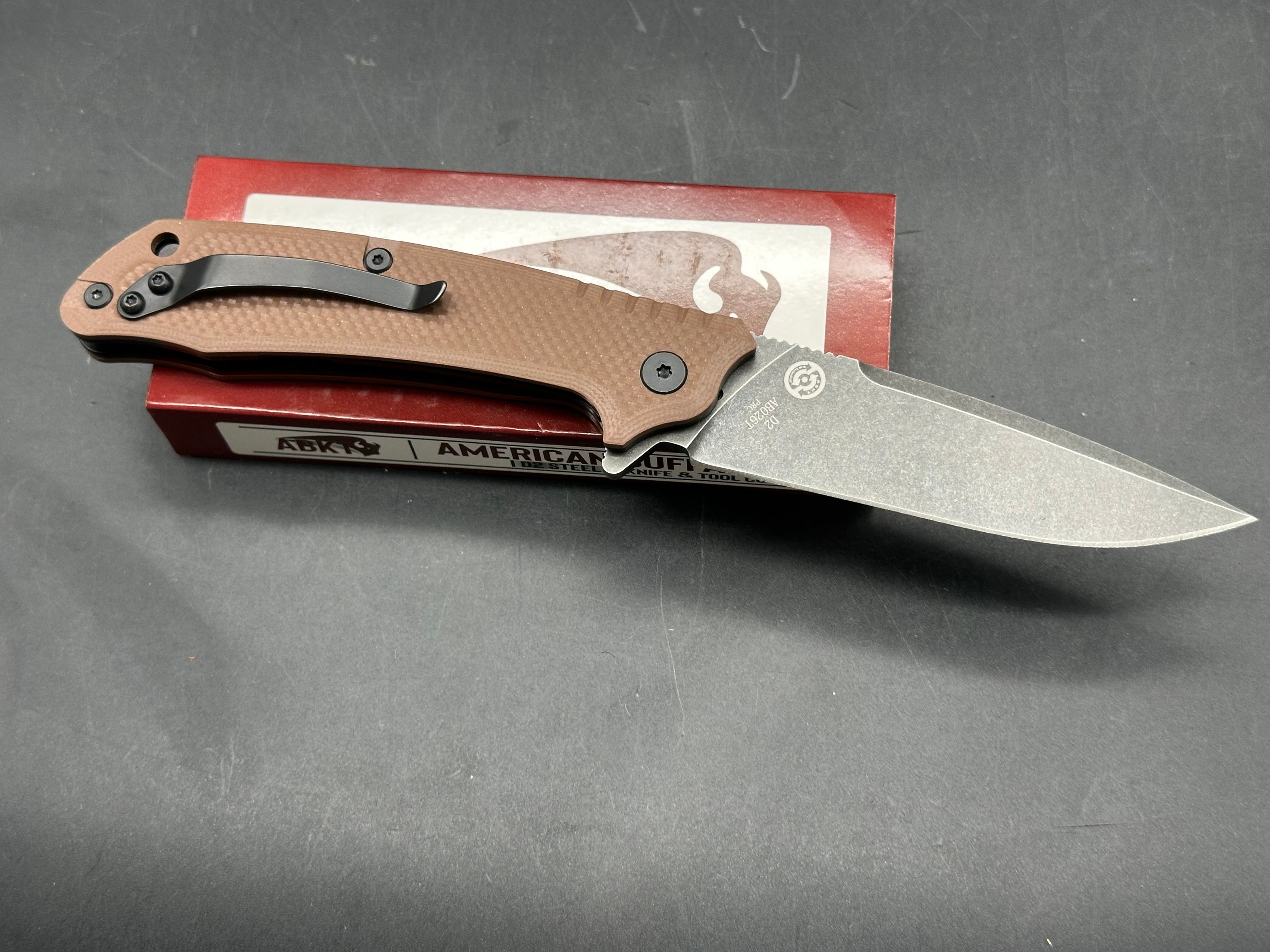 ABKT FOLDING KNIFE D2 BLADE