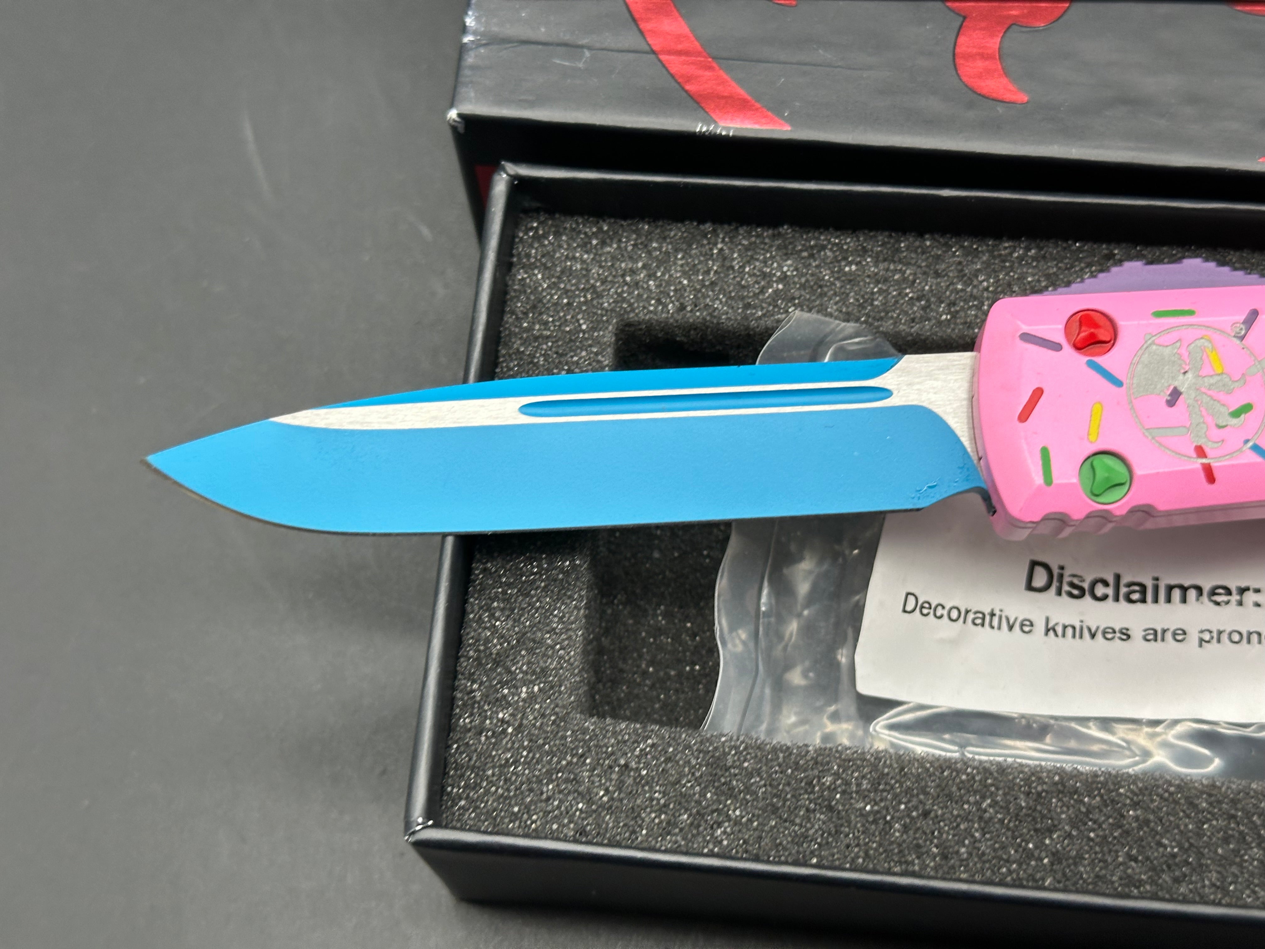 Microtech Exclusive Dessert Warrior Donut Pink 3.4"