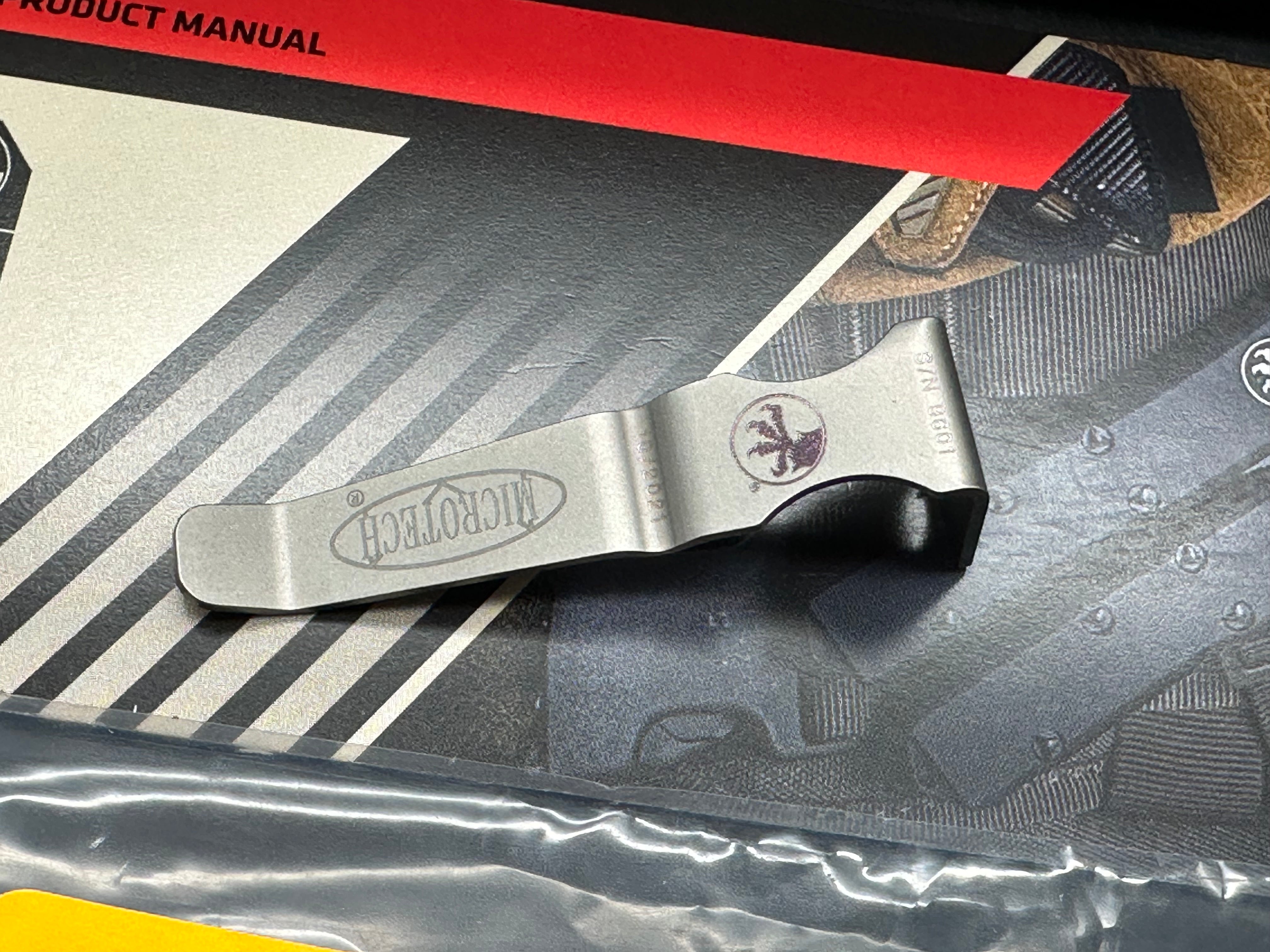 Microtech Troodon mini m390 Lynch clip/original clip