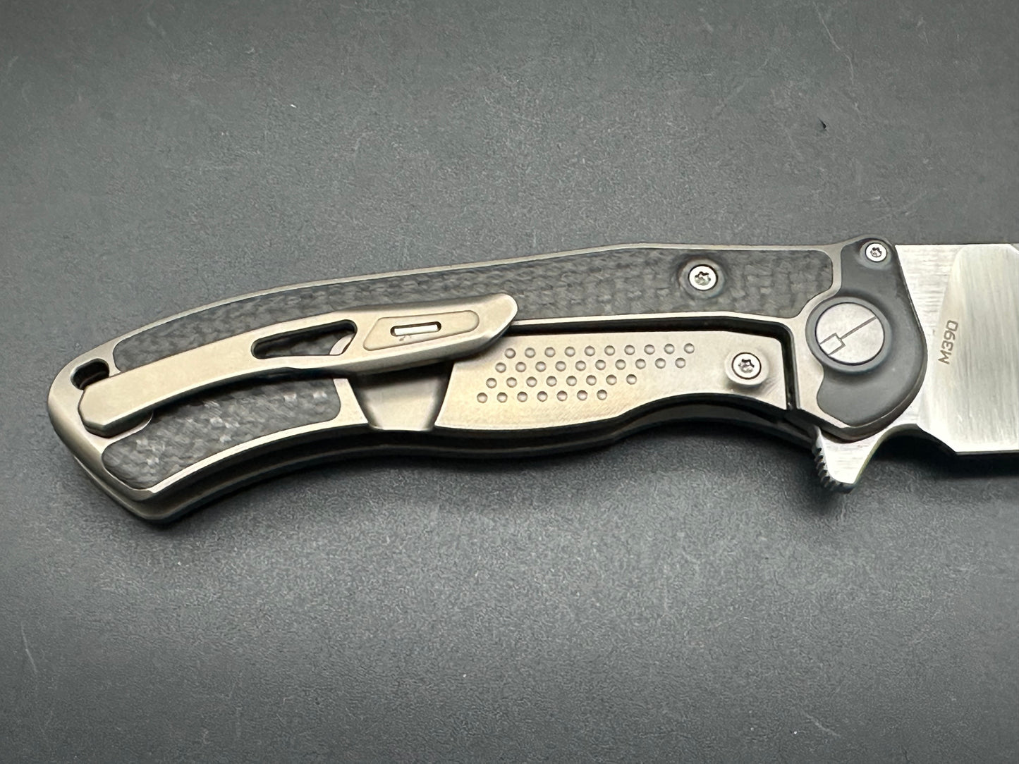 Venom Bone Doctor Kevin John titanium/carbon fiber handle with 3.875 inch M390 blade