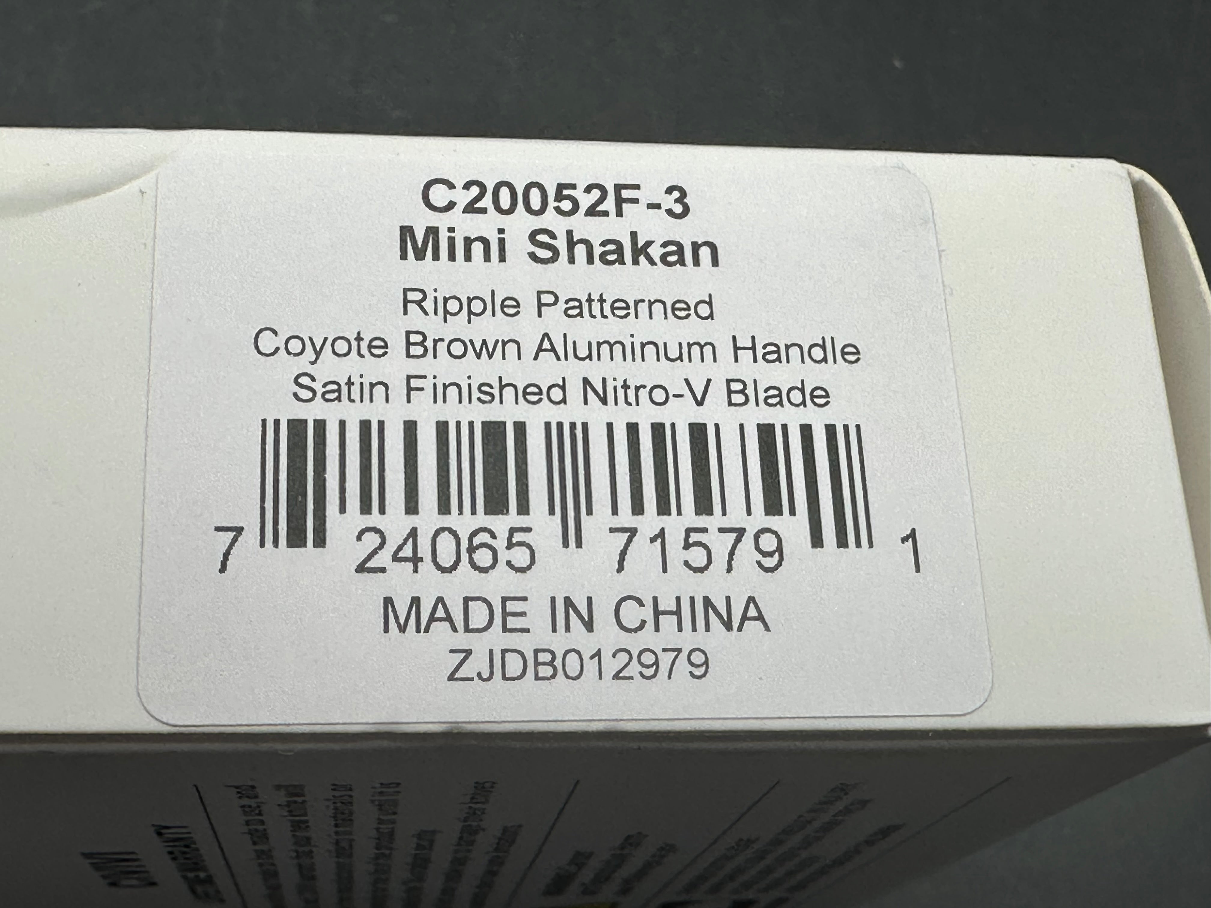 CIVIVI MINI SHAKAN COYOTE BROWN ALUMINUM HANDLE NITRO-V PLAIN EDGE