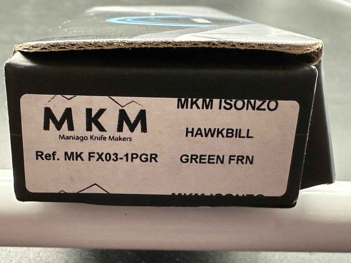 MKM Isonzo Hawkbill, N690Co, green FRN handle