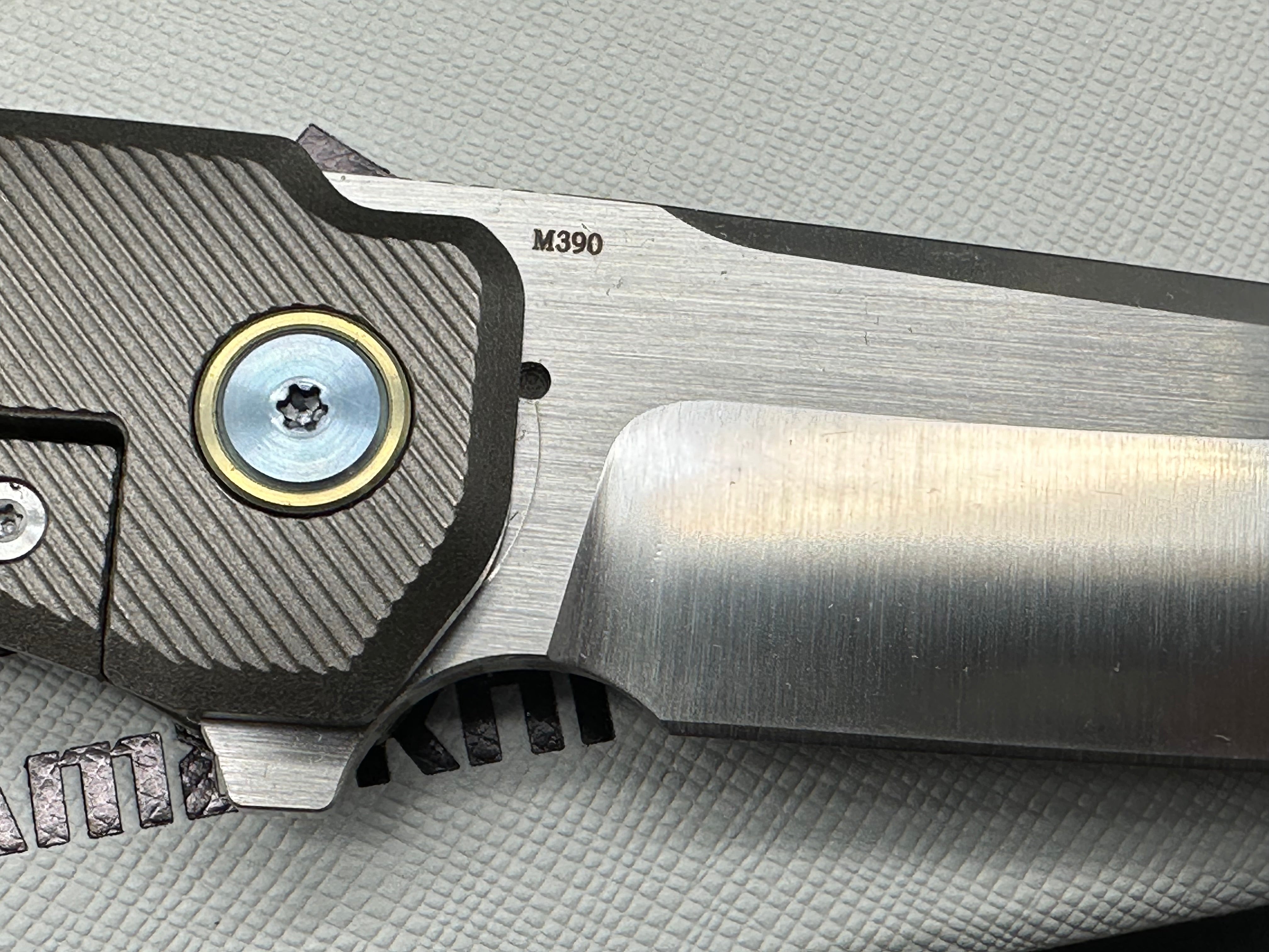 MIGURON AM8 AMEIGHT KNIVES MORAD TITANIUM/CARBON FIBER HANDLE S90V