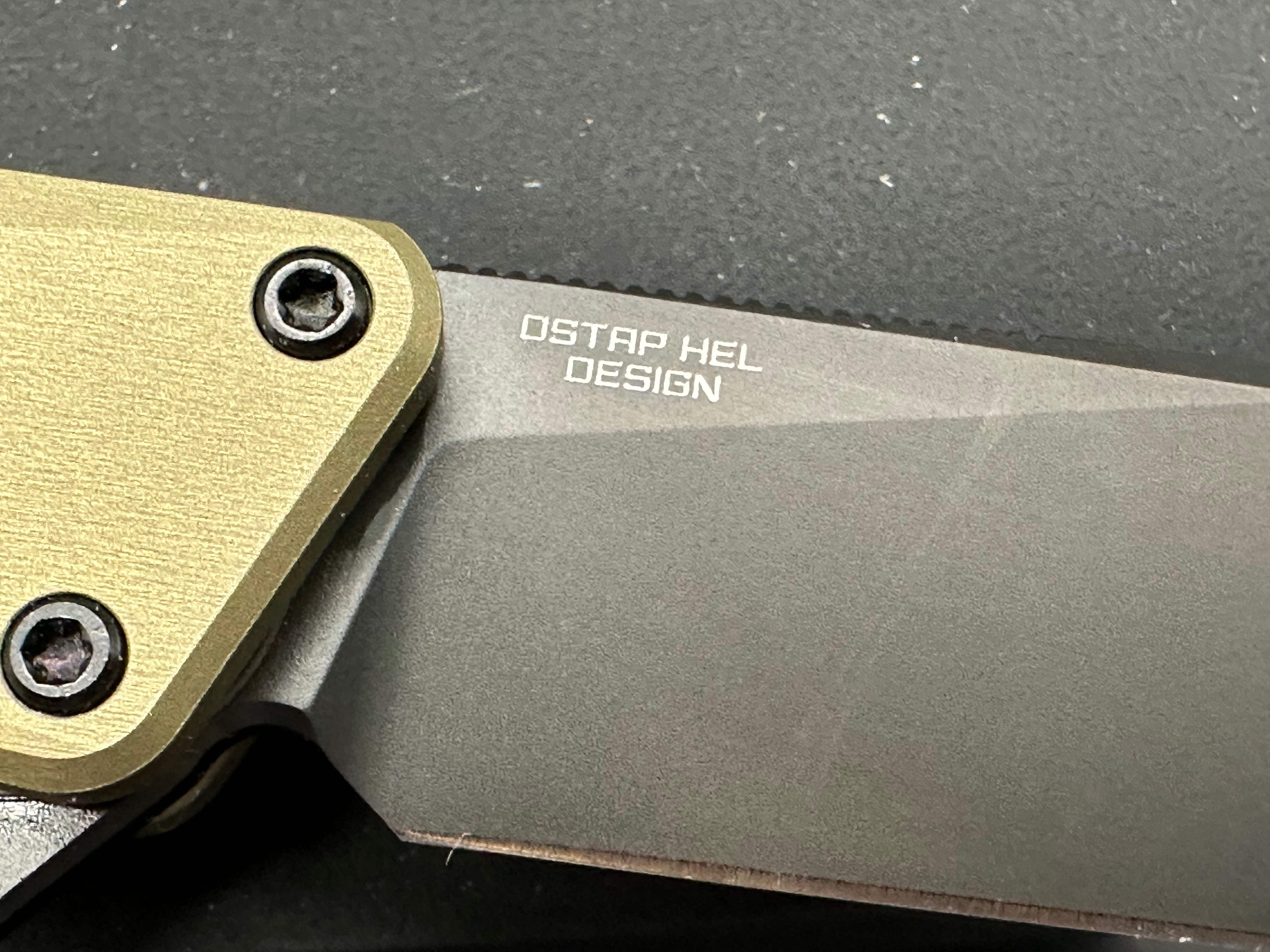 Oknife Arion green OAL aluminum handle / NitroV blade