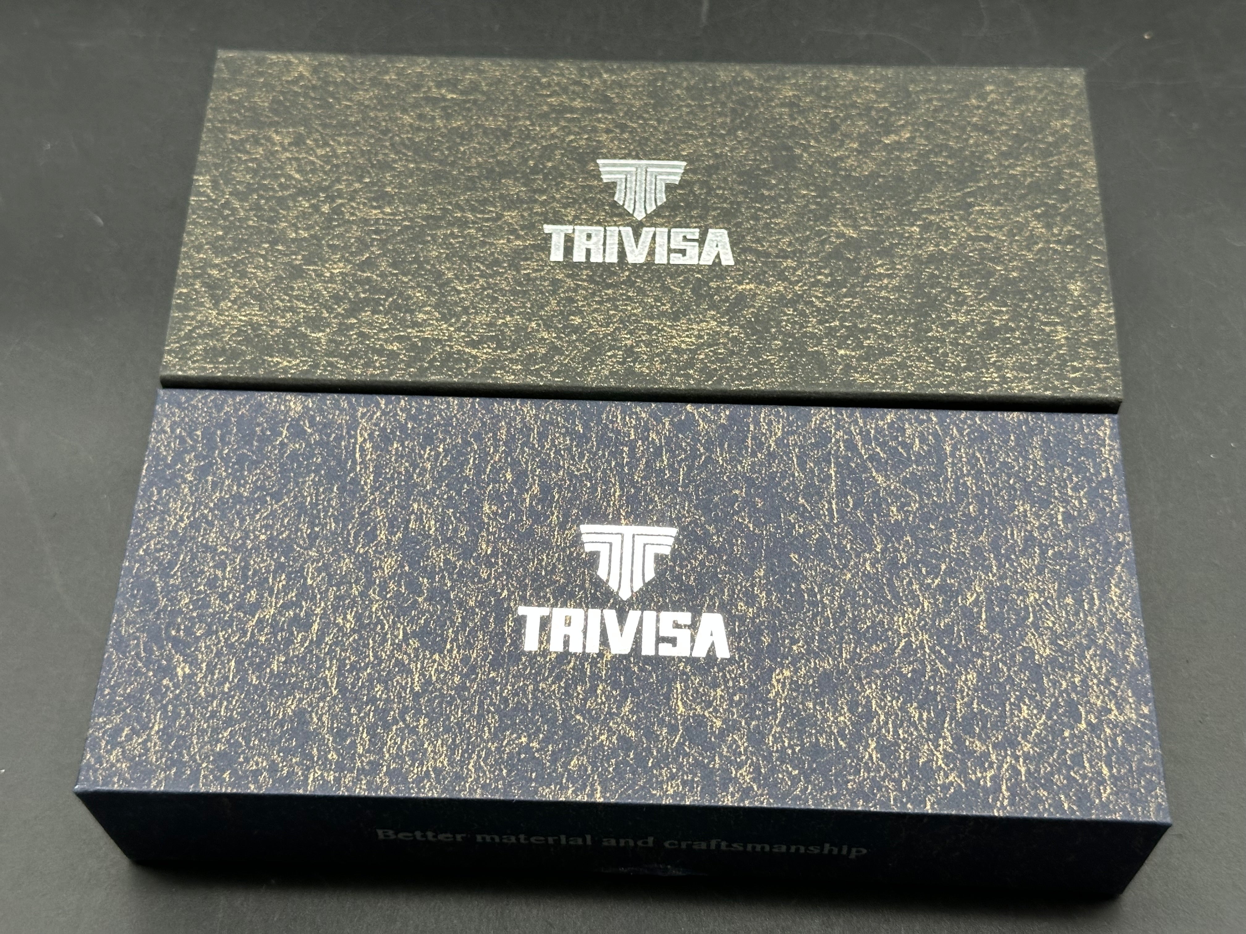 Trivisa Knives Lacerta Folder 3.34" Black Blade of 14C28N, Black Micarta Hande liner lock Flipper