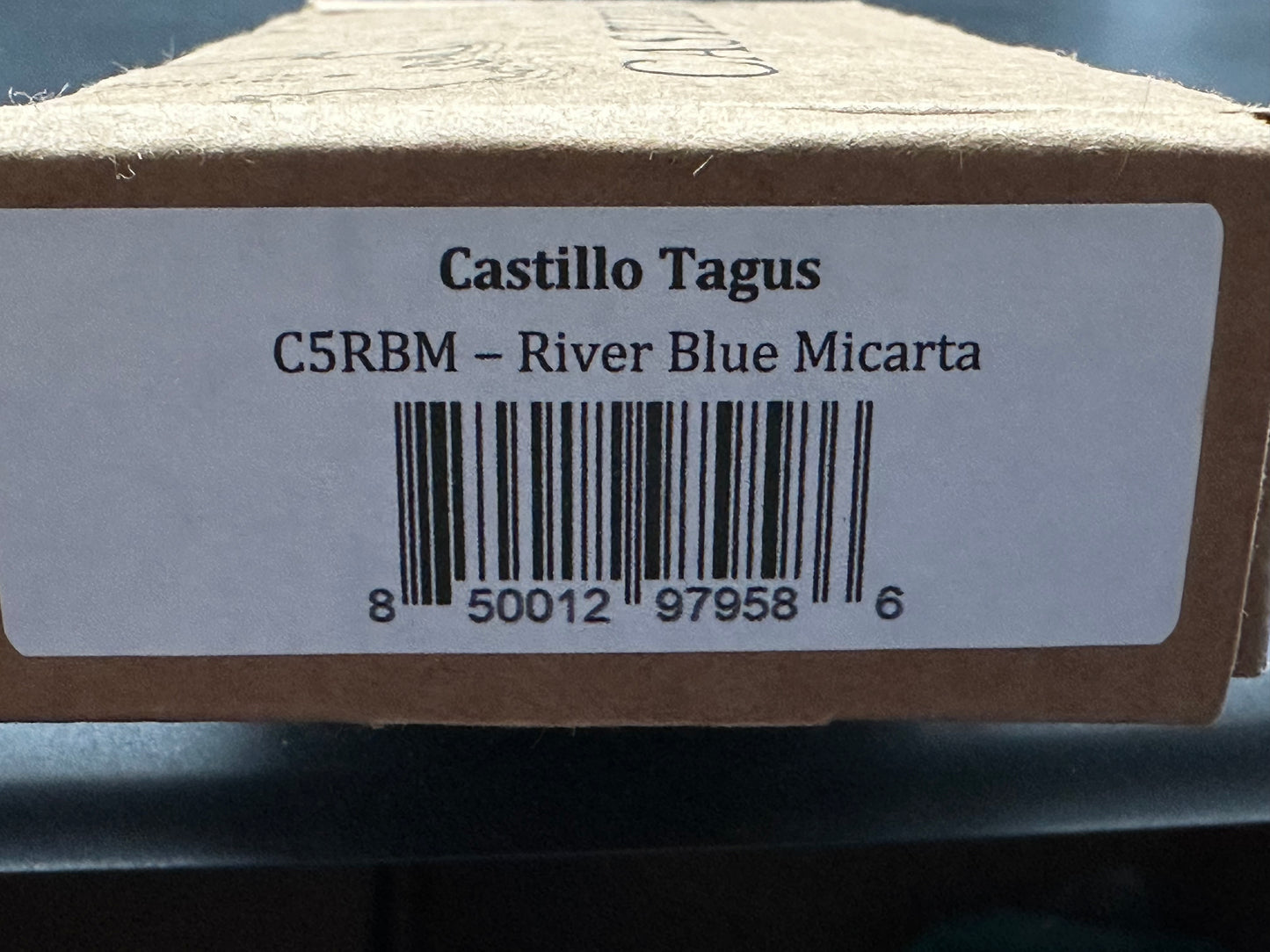 Castillo Tagus - River Blue Micarta (3.6" 14C28N Satin)