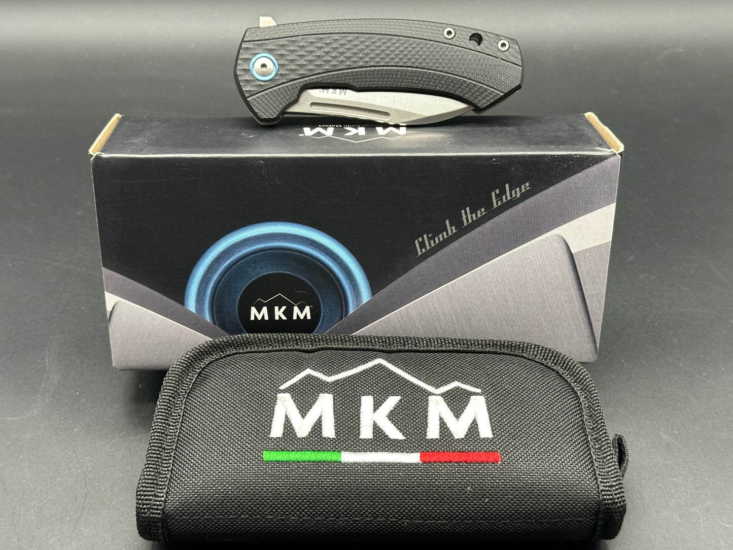 MKM Voxnaes Colvera Frame Lock Knife Black G-10 (2.91" Stonewash)