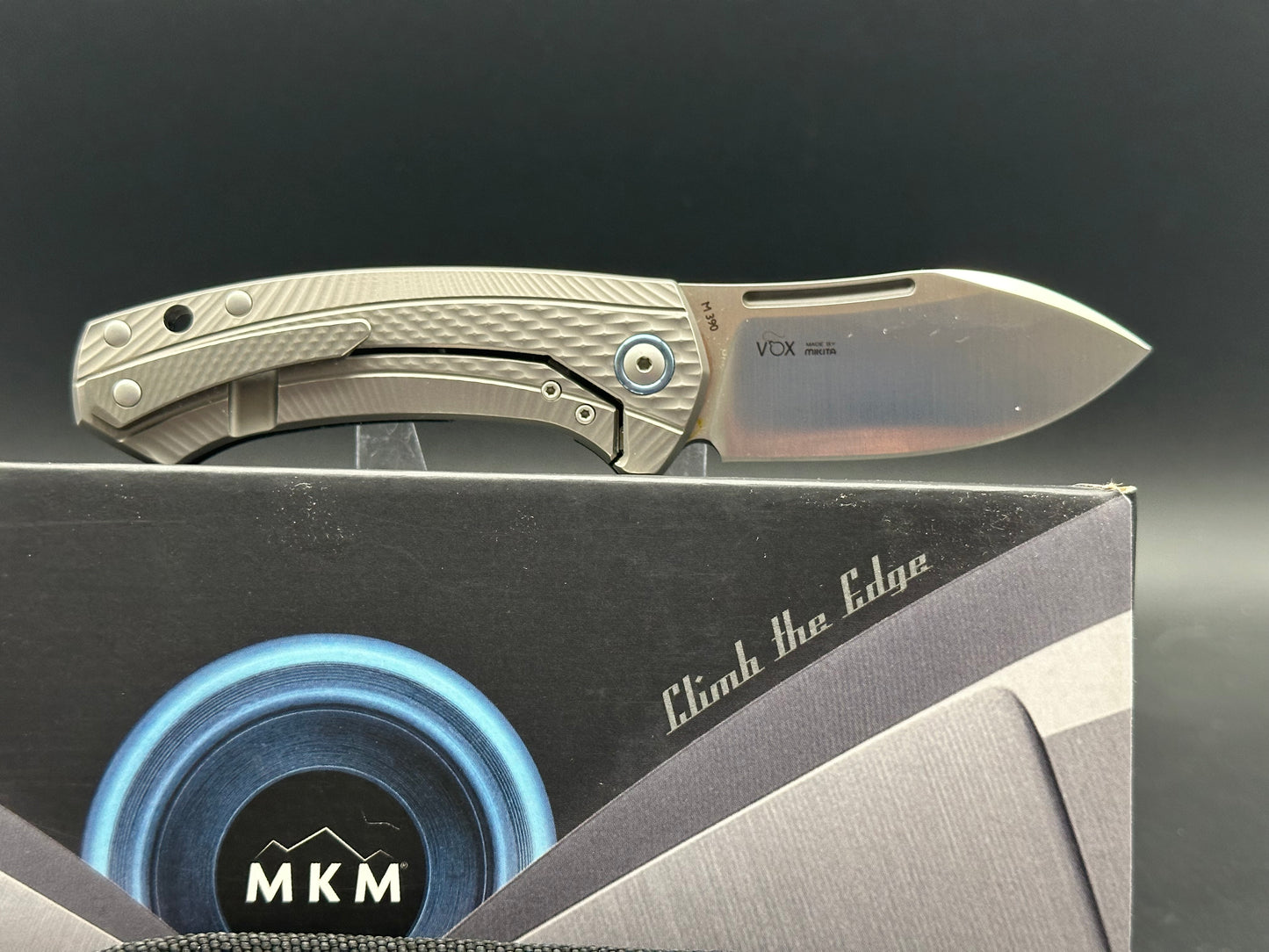 MKM Voxnaes Colvera Frame Lock Knife Black G-10 (2.91" Stonewash)