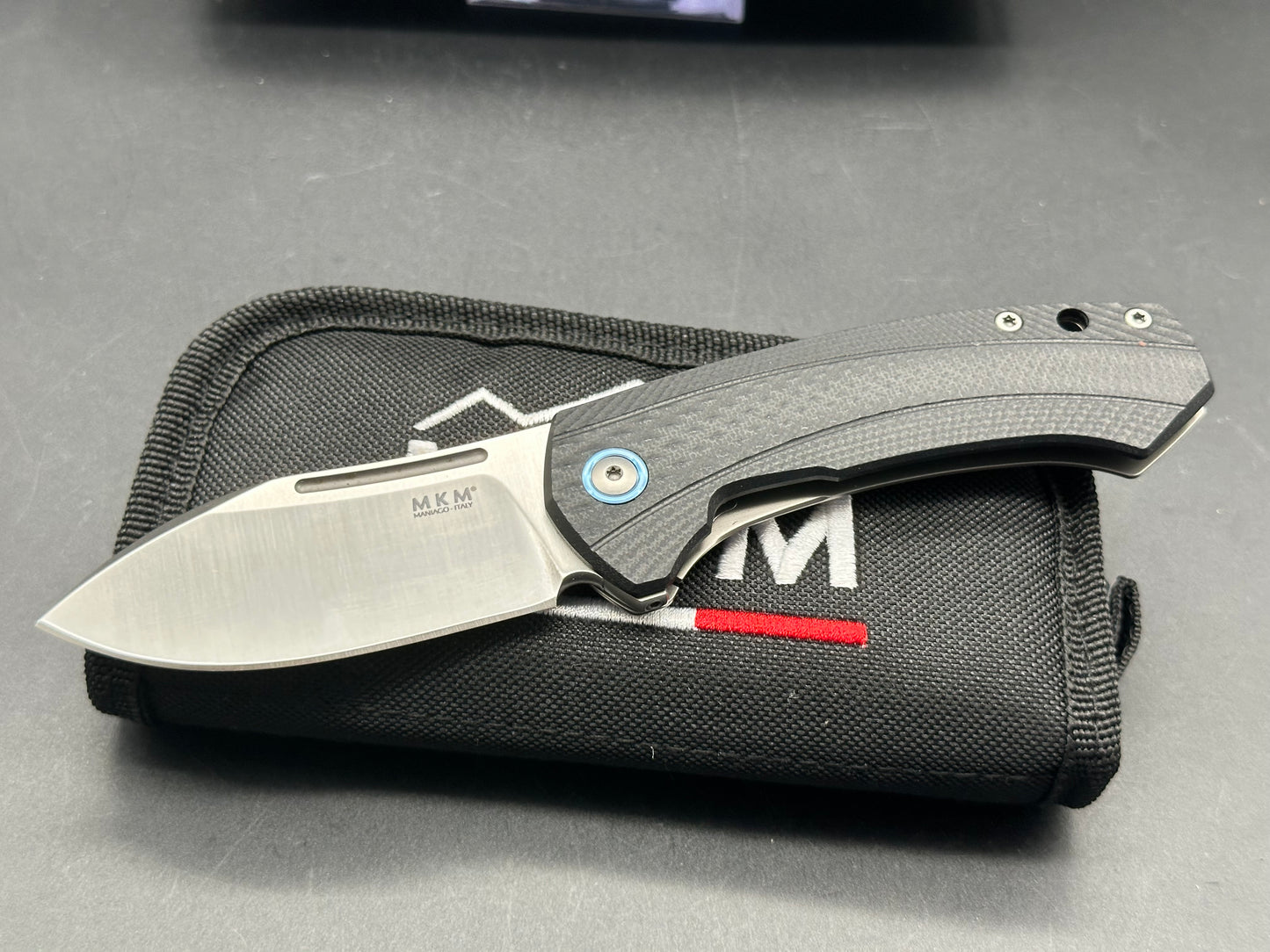 MKM Voxnaes Colvera Frame Lock Knife Black G-10 (2.91" Stonewash)