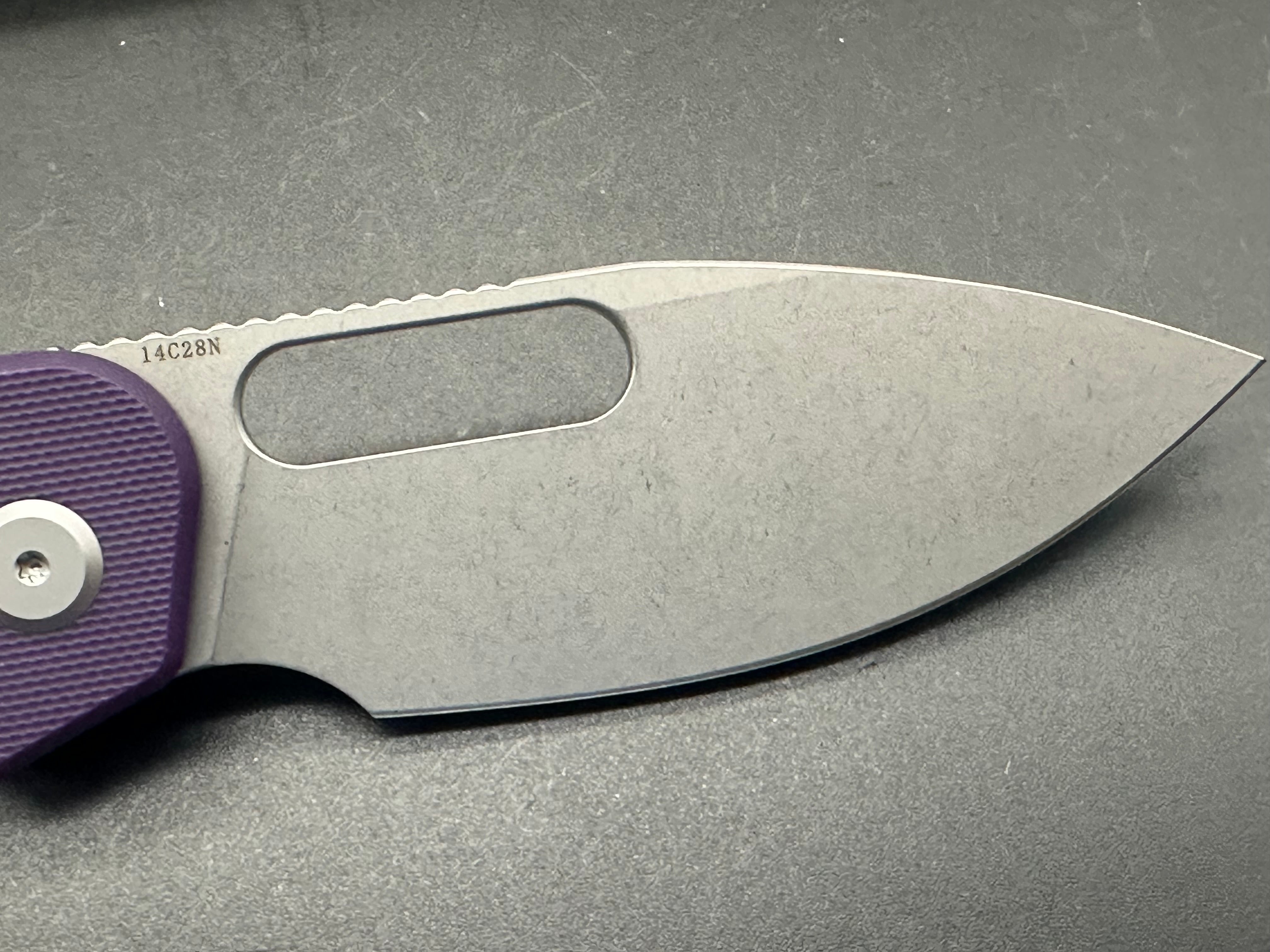 Eutektik EFD Purple Stonewashed plus LTK Koozie/Patch & Sticker w/each knife