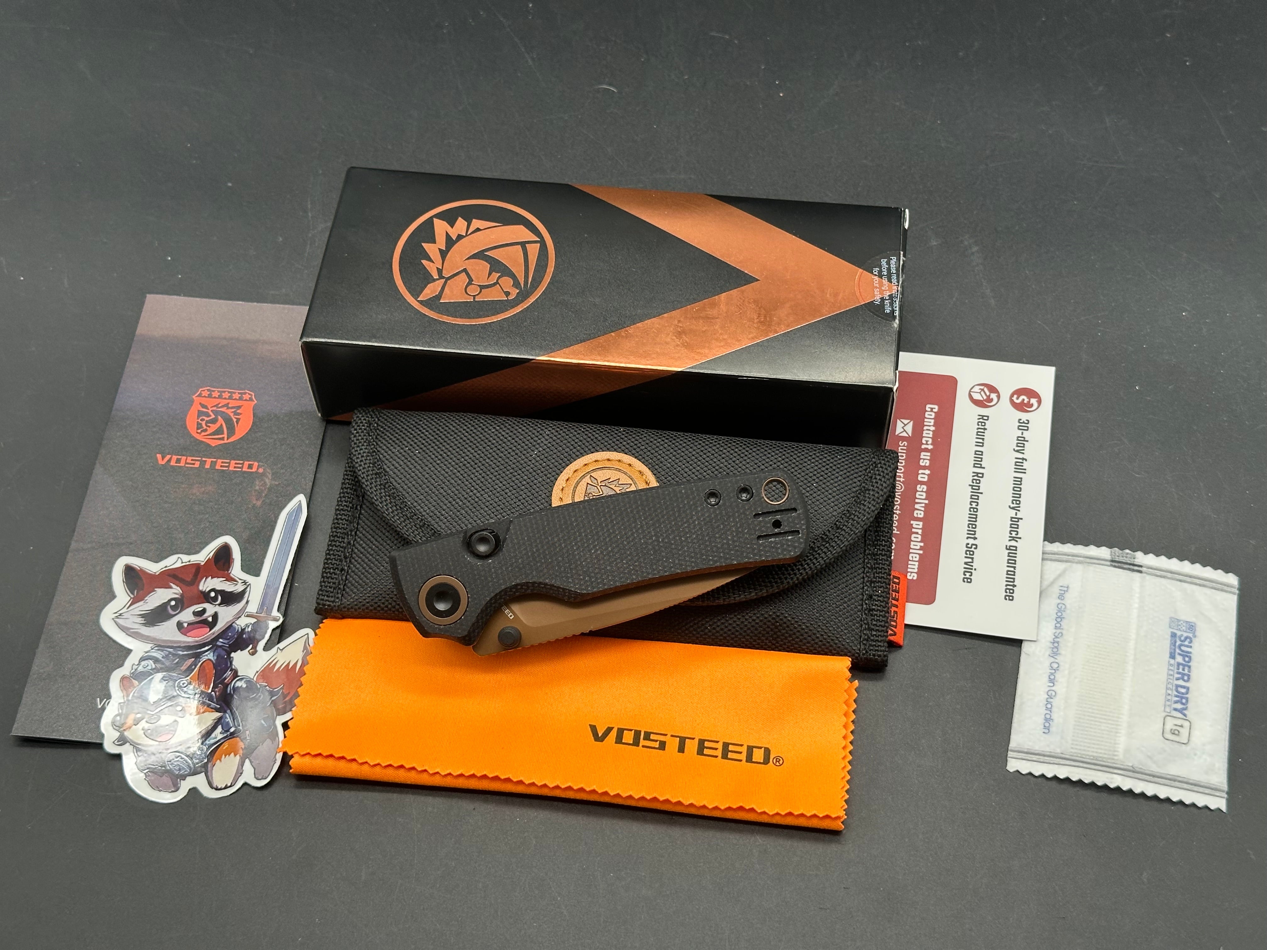 Vosteed Porcupine - Top Liner Lock (2.99" 14C28N Blade & Micarta Handle)