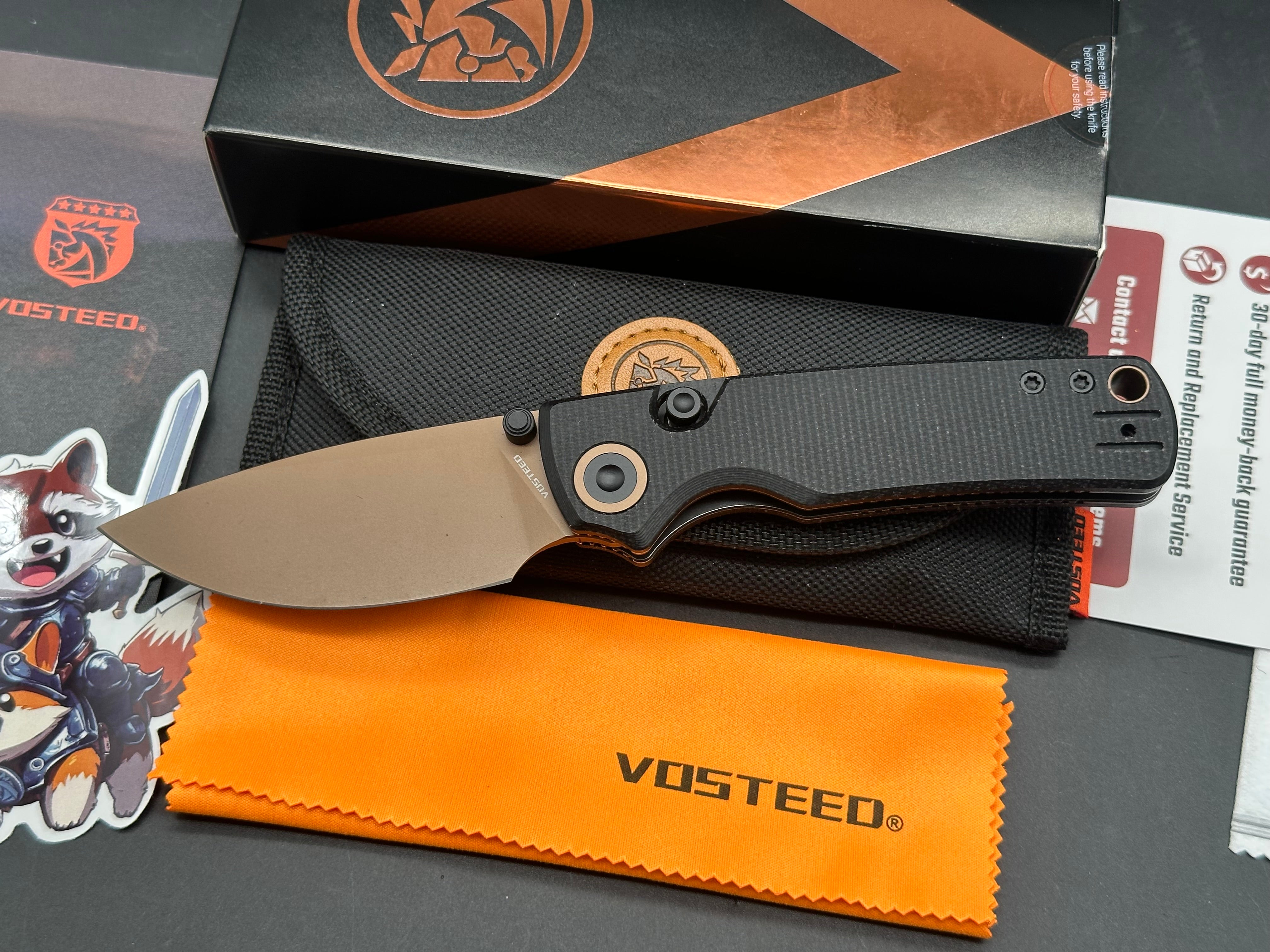 Vosteed Porcupine - Top Liner Lock (2.99" 14C28N Blade & Micarta Handle)