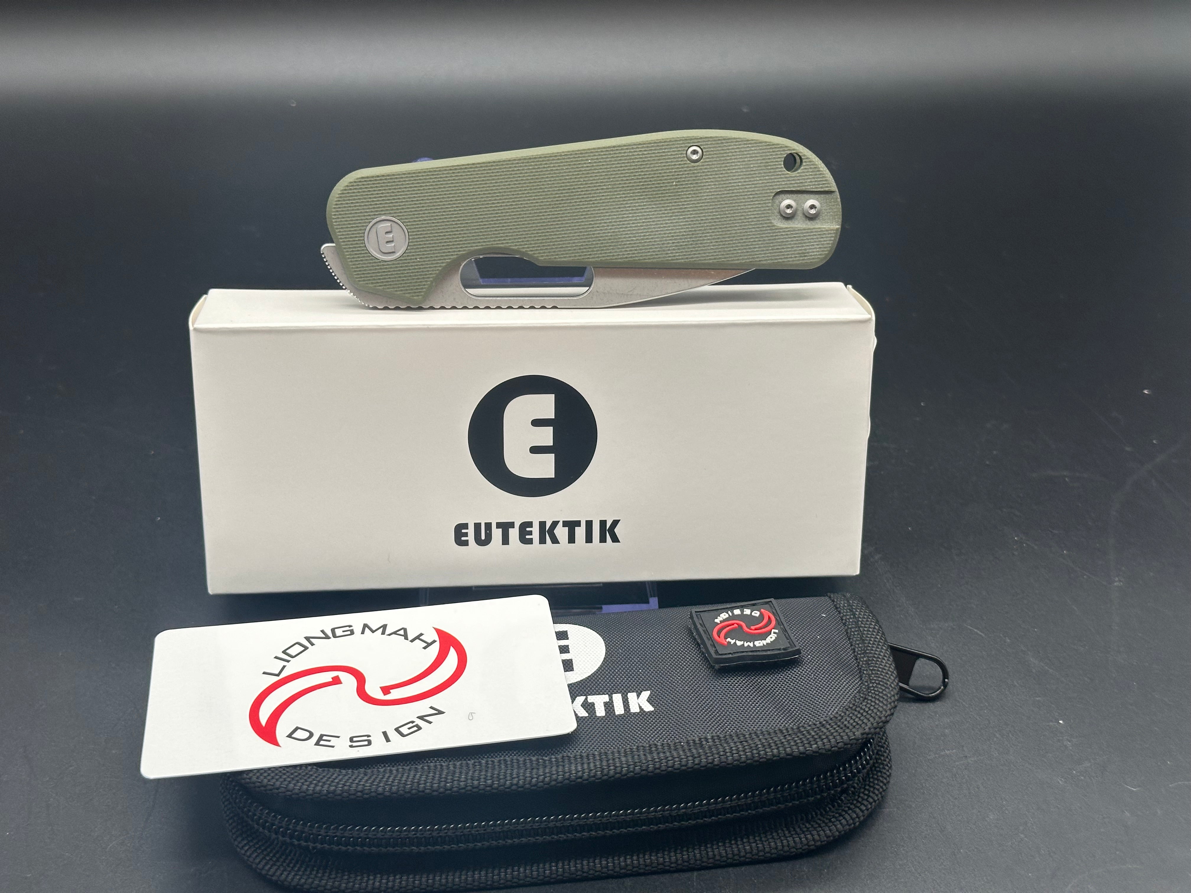 Eutektik EFD OD Green Stonewashed plus LTK Koozie/Patch & Sticker w/each knife