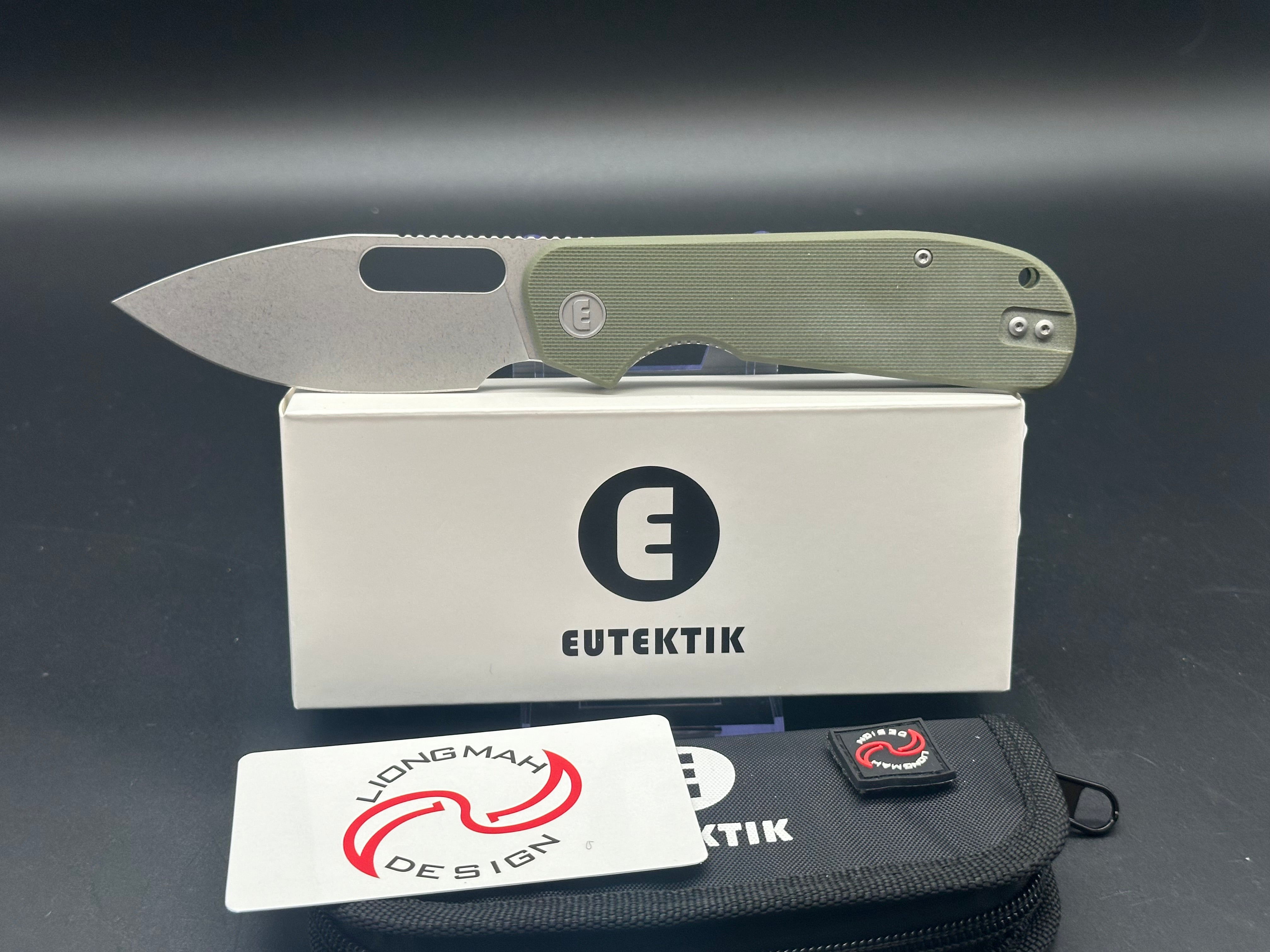 Eutektik EFD OD Green Stonewashed plus LTK Koozie/Patch & Sticker w/each knife