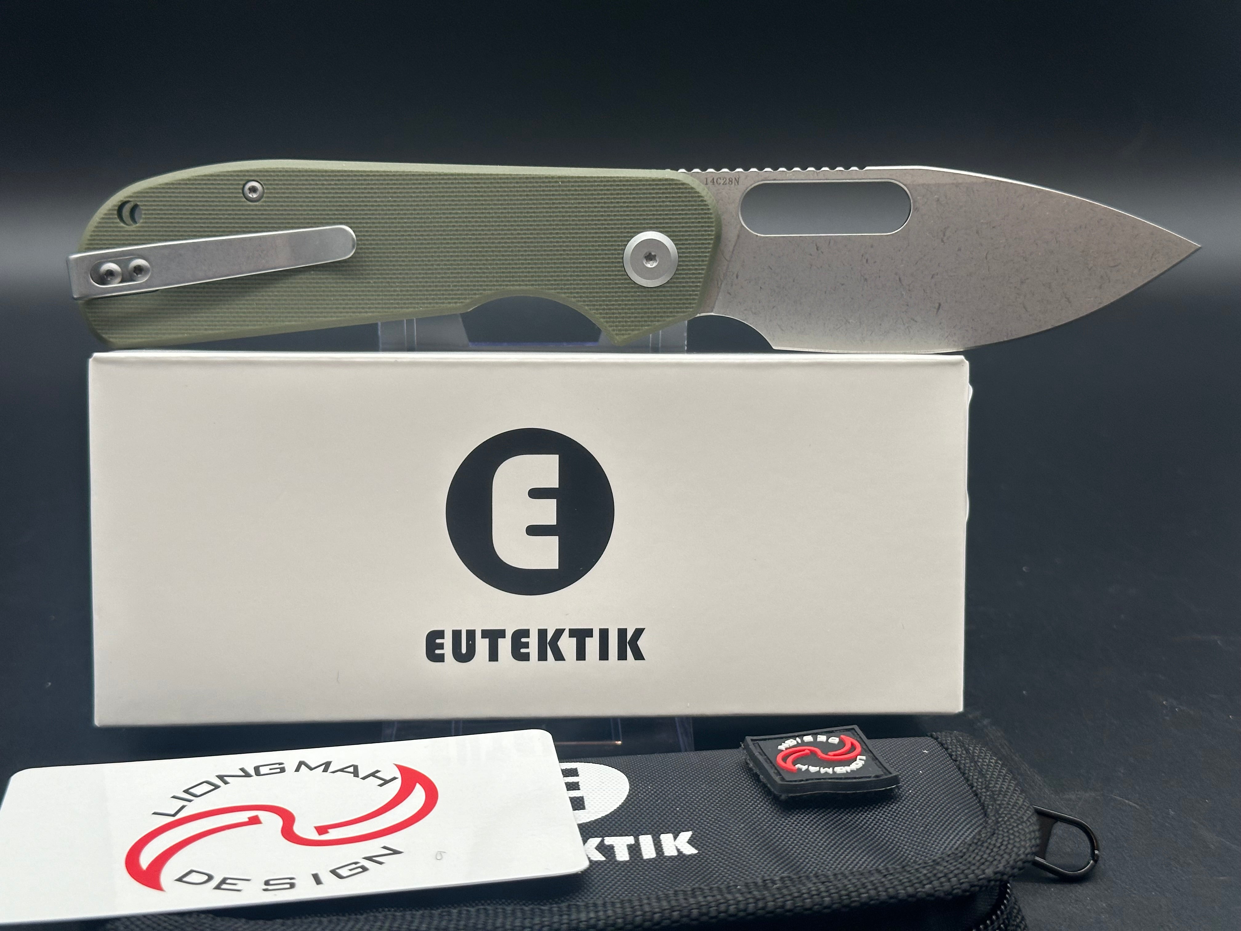 Eutektik EFD OD Green Stonewashed plus LTK Koozie/Patch & Sticker w/each knife