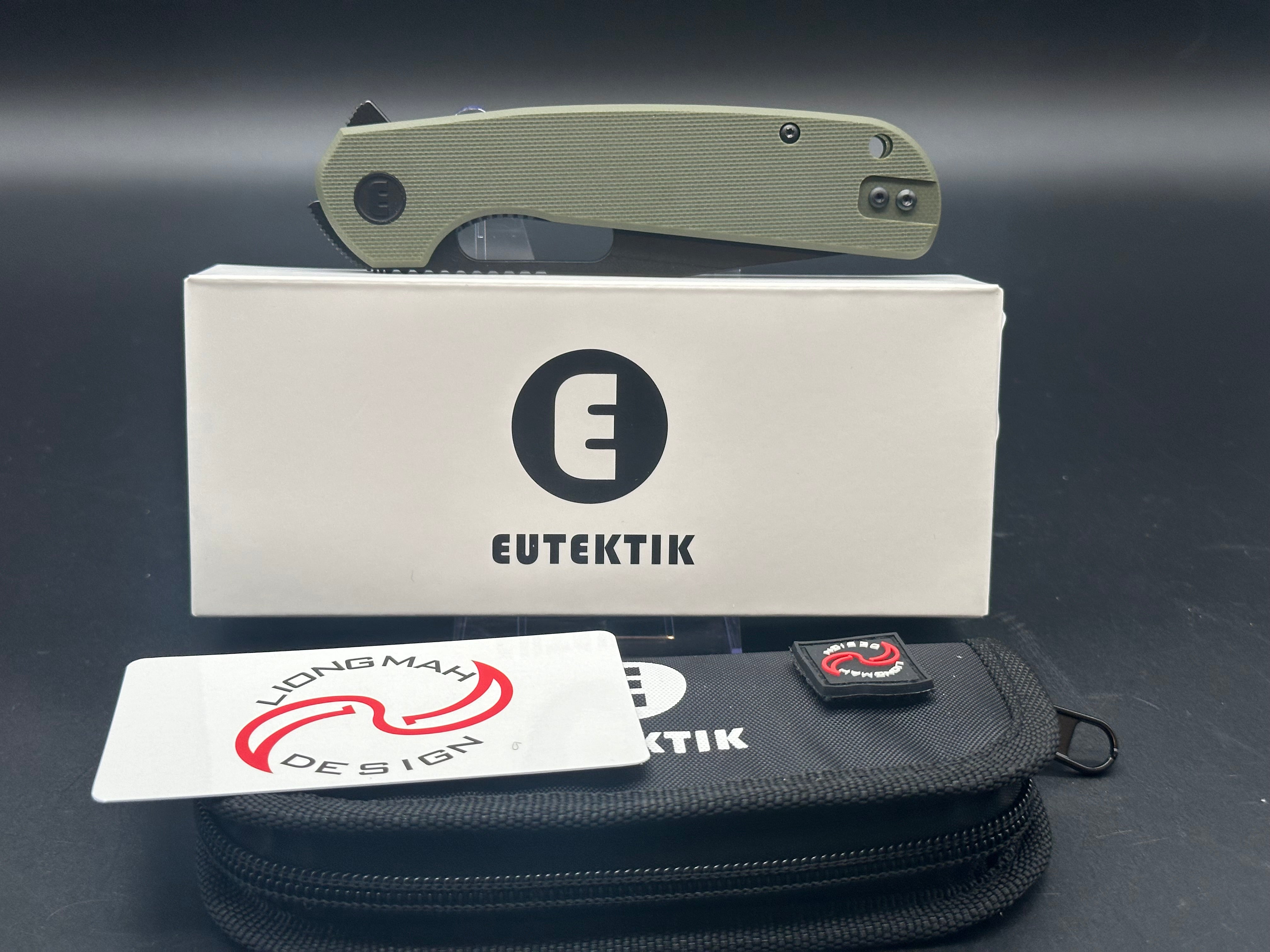 Eutektik Trinity OD Green BlackWashed plus LTK Koozie/Patch & Sticker w/each knife