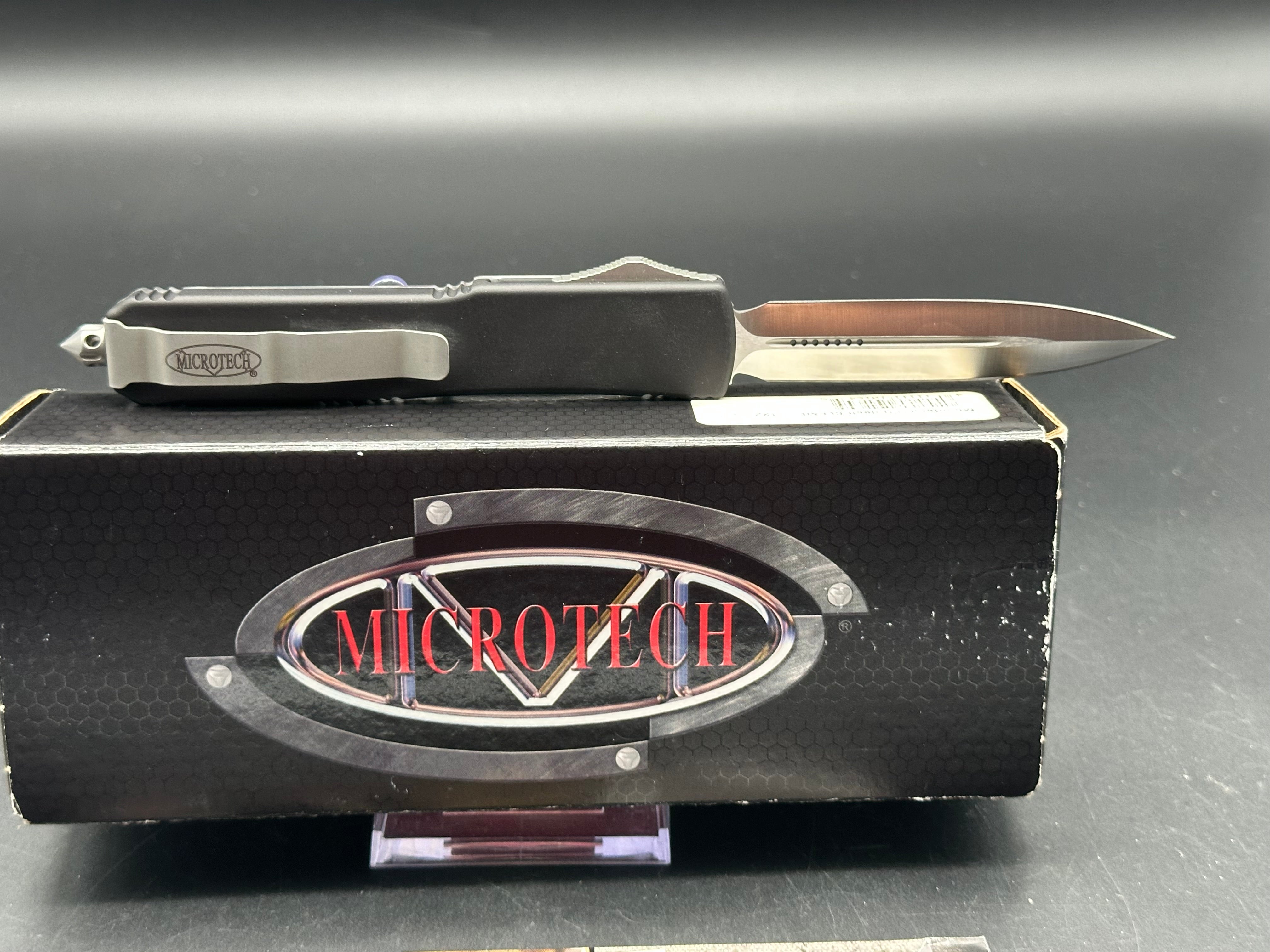 Microtech Ultratech D/E 122-4CL, New in Box, Clear Scale/Aluminum, Elmax, Rare